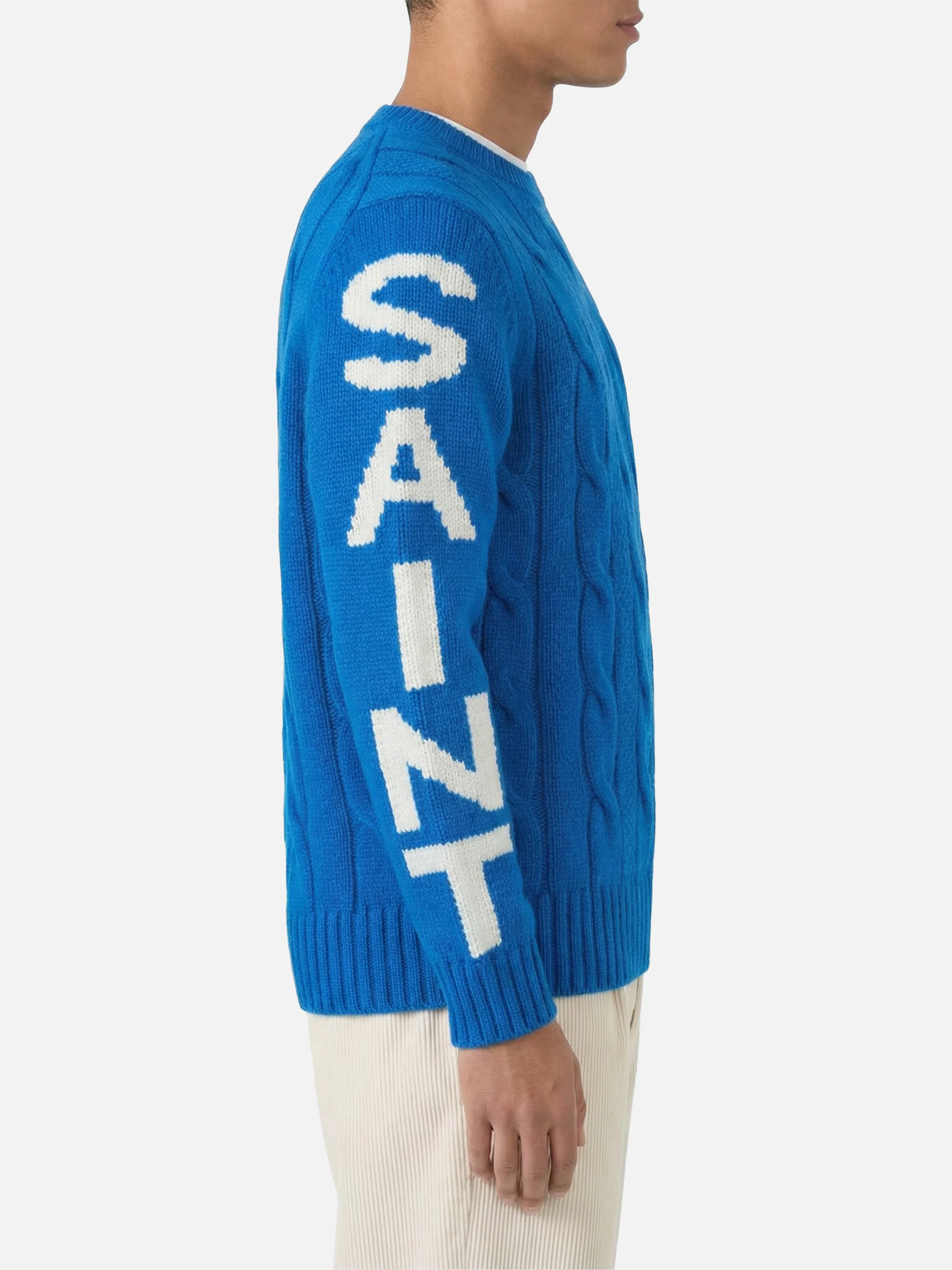 Bluette cable knit crewneck Bergen - Image 3