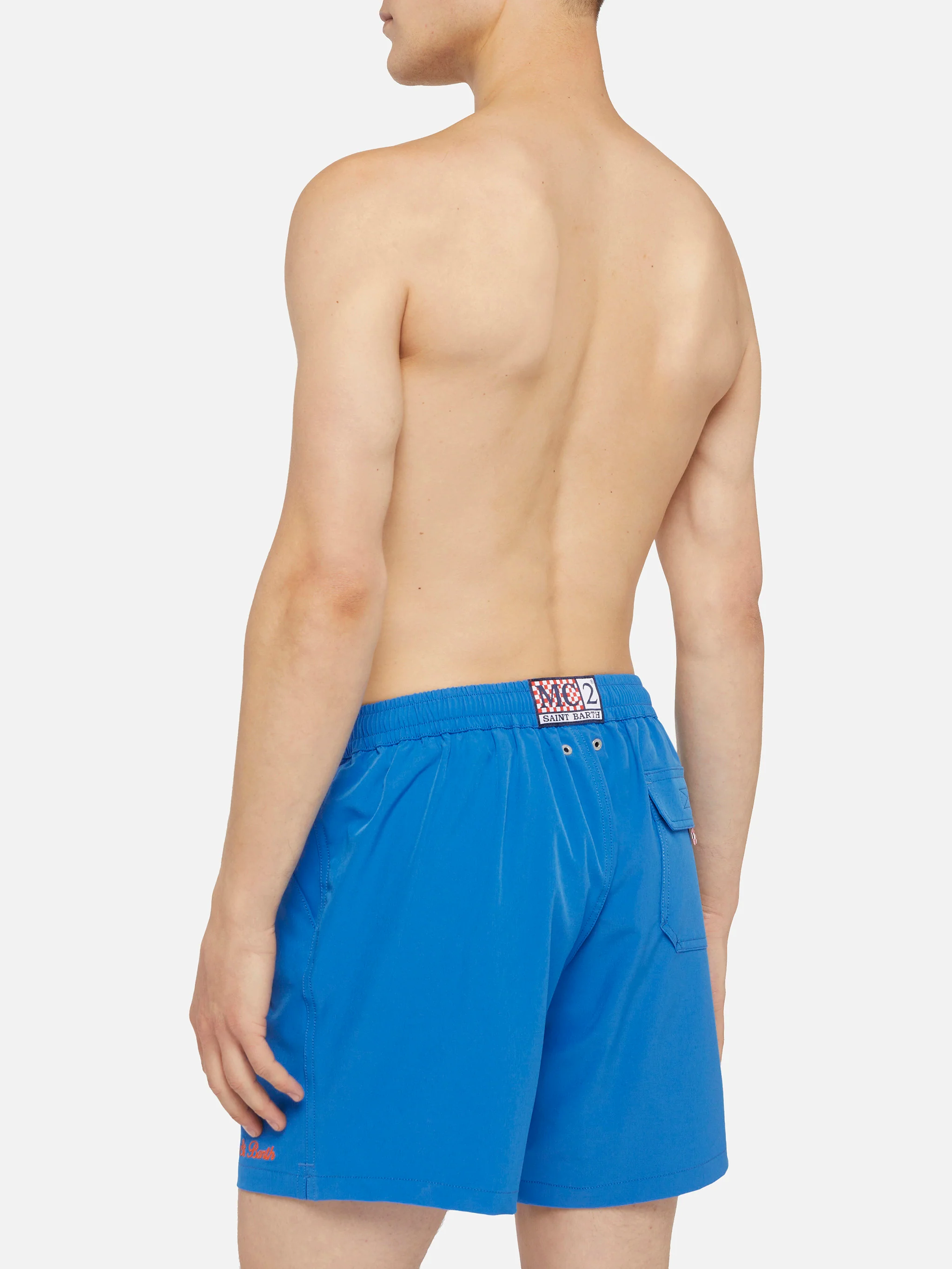 Bluette Comfort swim shorts  with St. Barth embroidery - Image 4