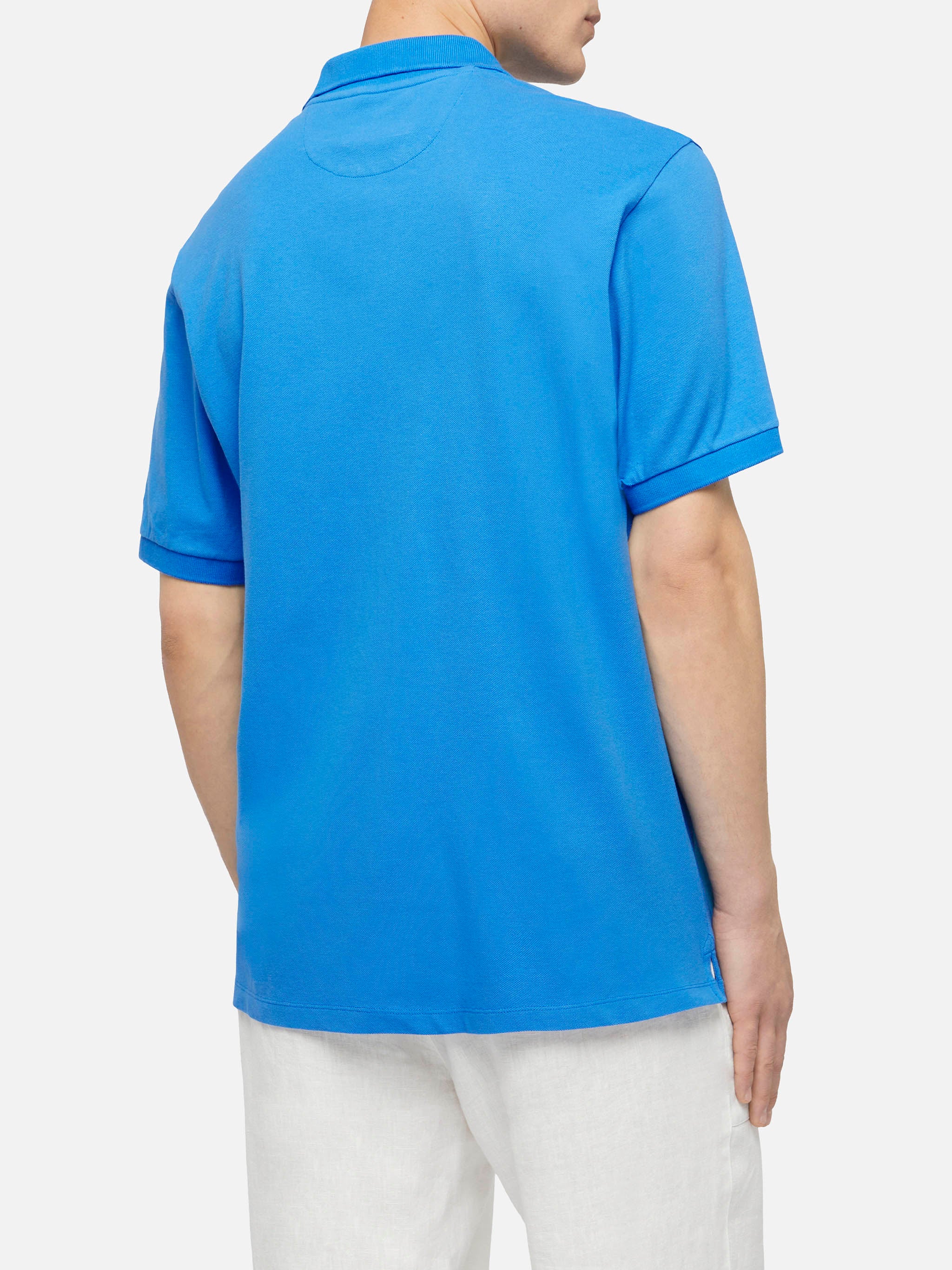 Bluette cotton piquet buttonless polo shirt Charles - Image 3