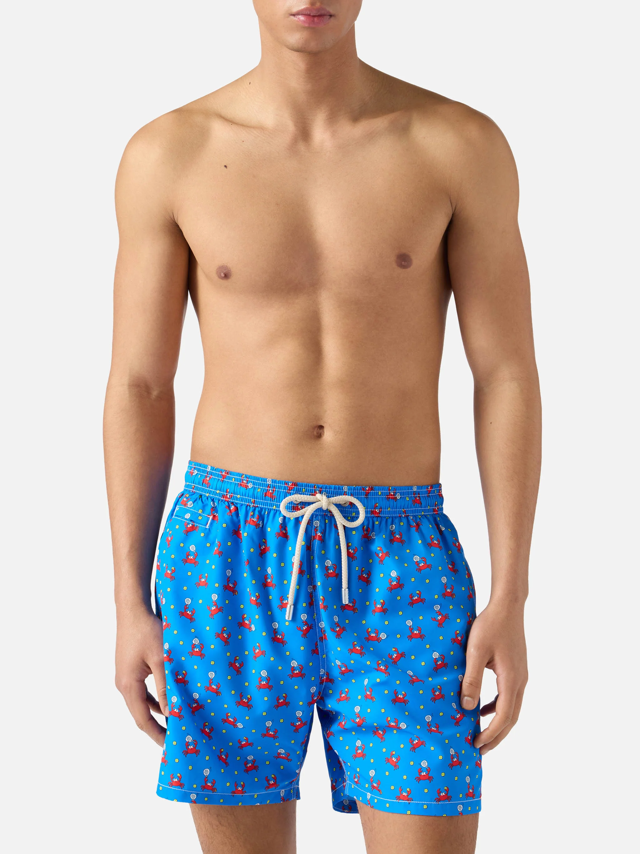 Bluette Lighting Micro swim shorts with crab padel print - Image 3