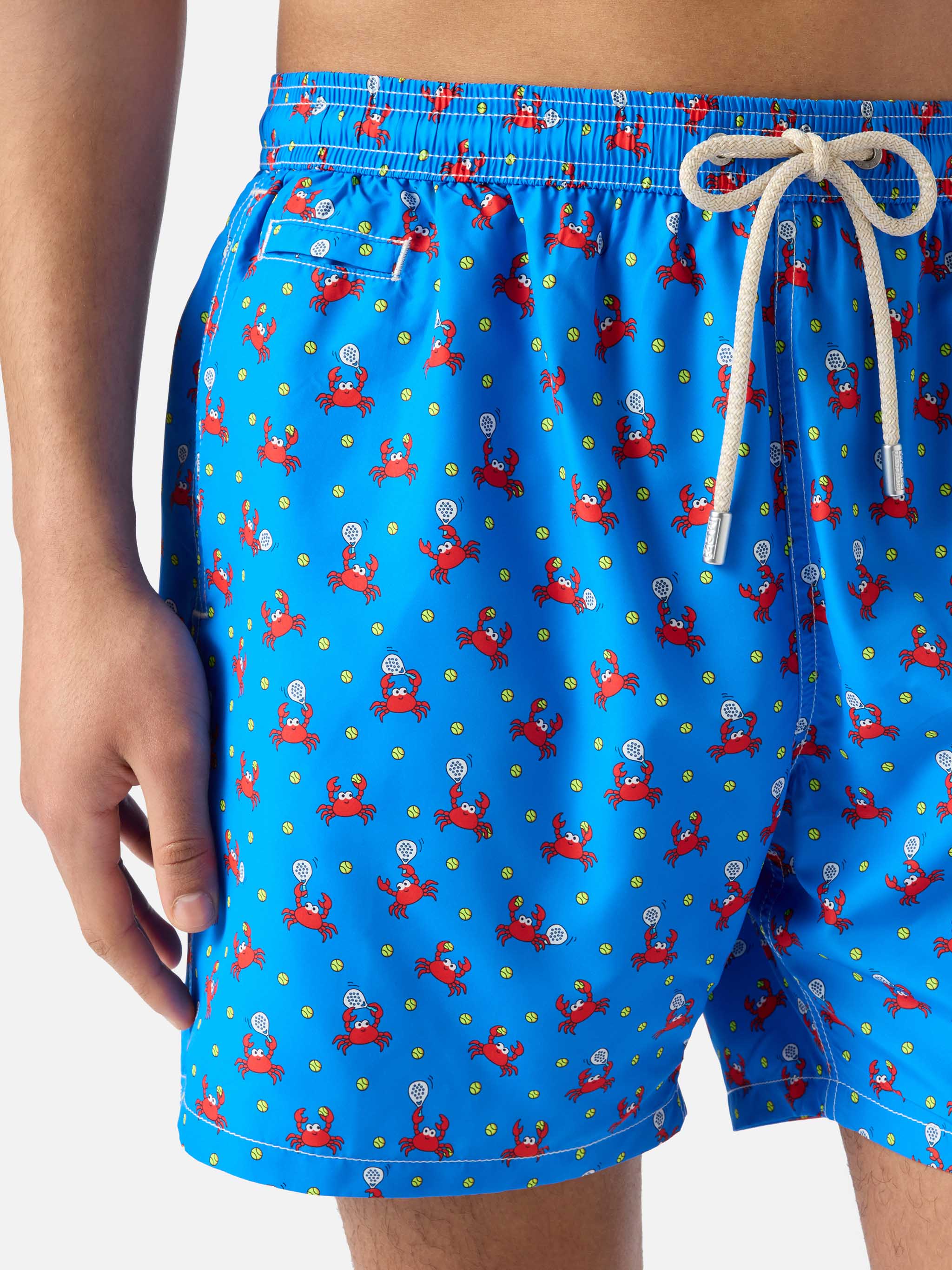 Bluette Lighting Micro swim shorts with crab padel print - Image 4