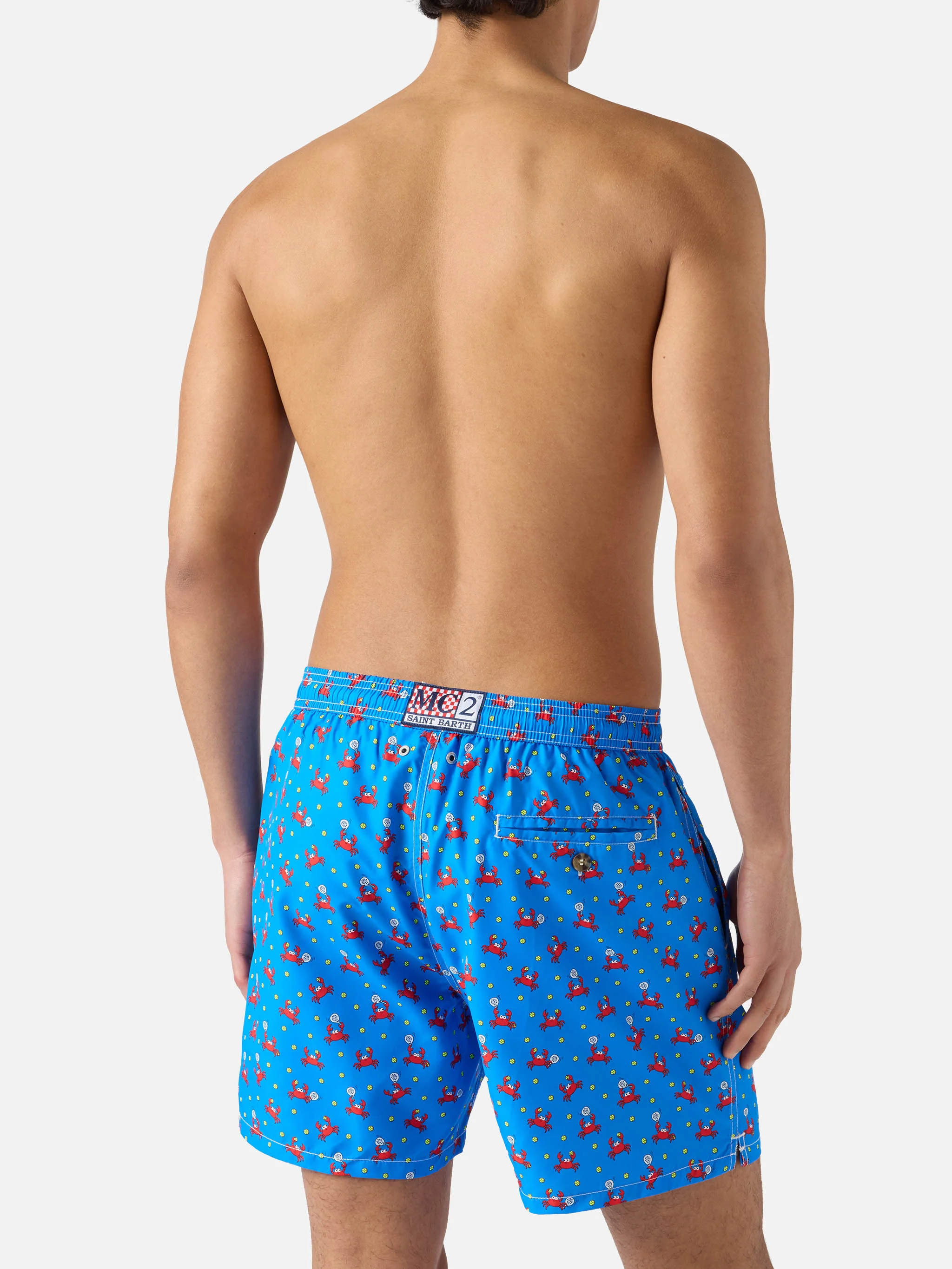 Bluette Lighting Micro swim shorts with crab padel print - Image 5
