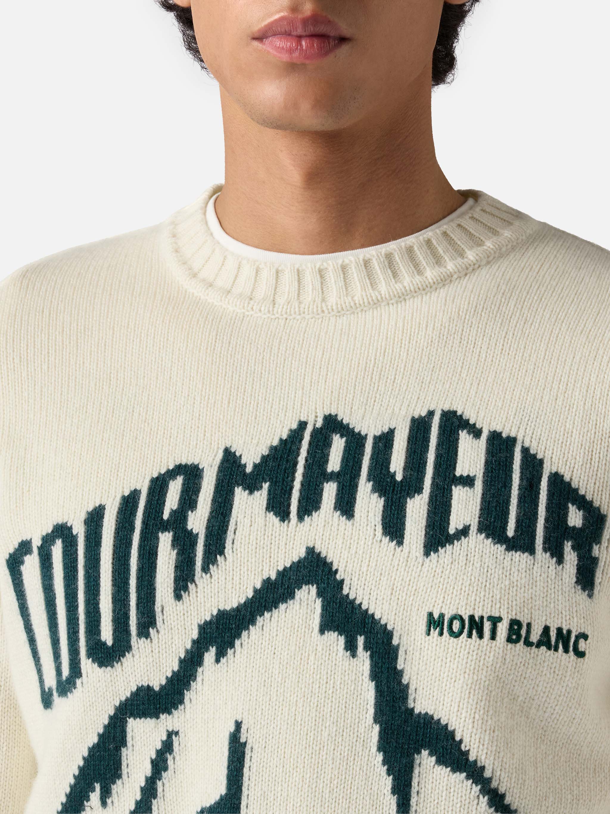 Bombardino crewneck with Courmayeur jacquard | COURMAYEUR SPECIAL EDITION - Image 2