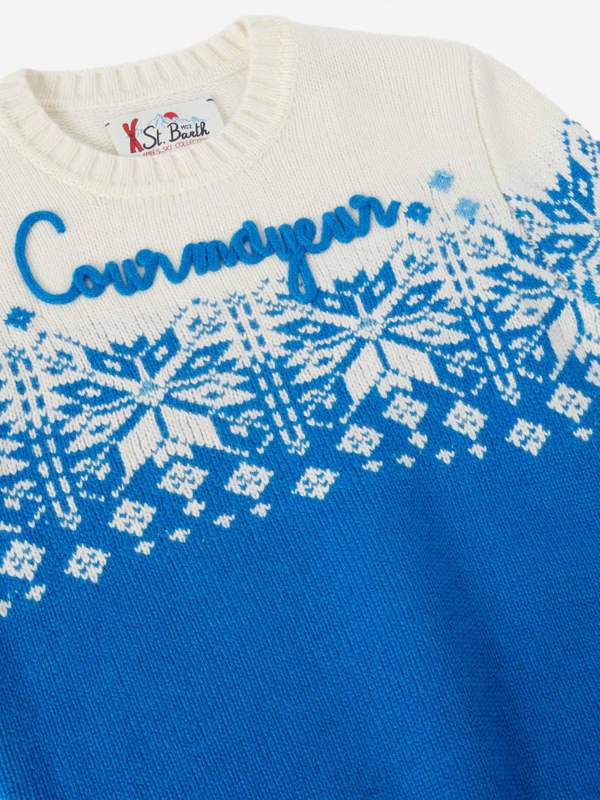Bombardino Jr sweater with Courmayeur and fair isle jacquard - Image 2