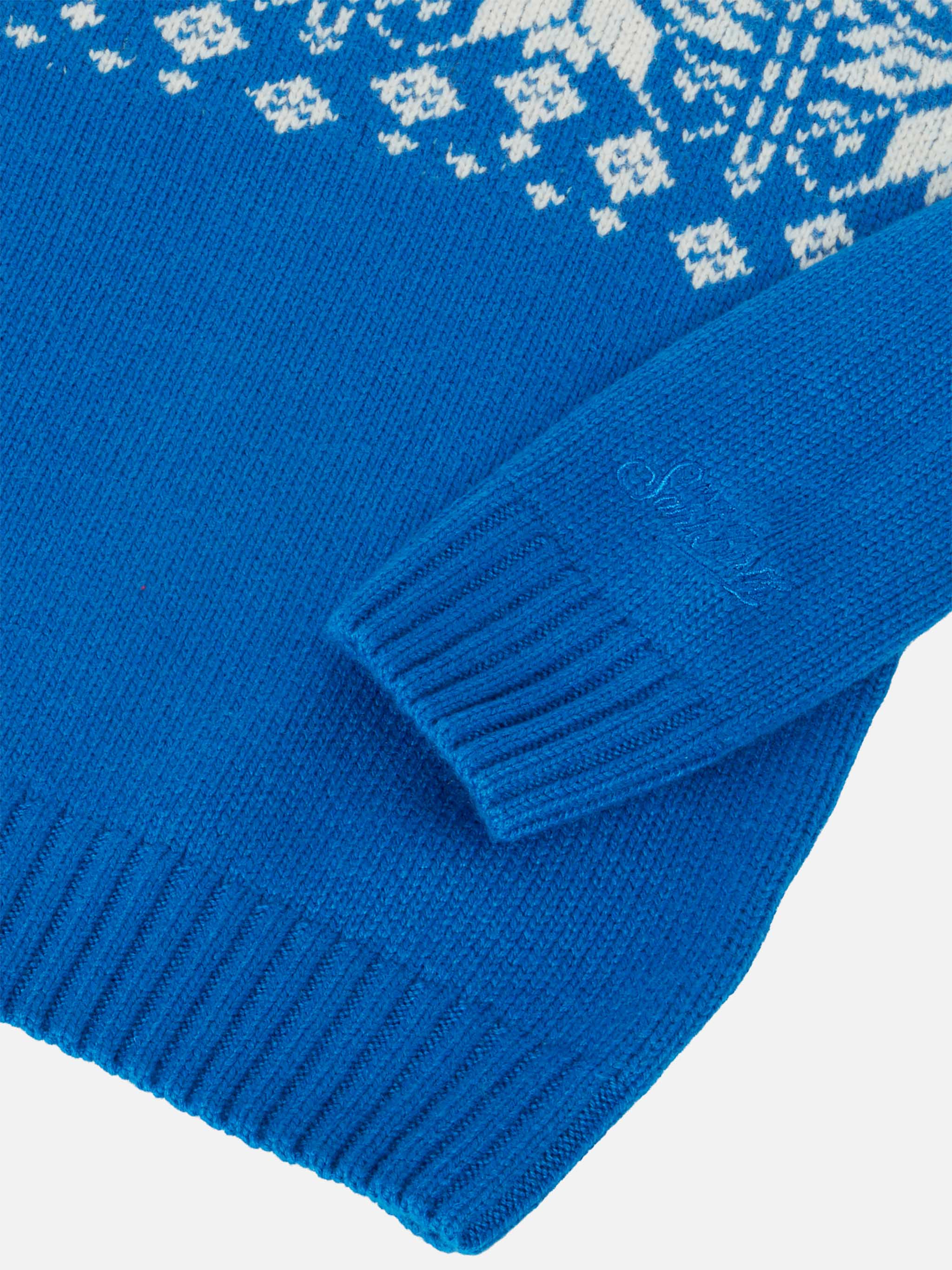 Bombardino Jr sweater with Courmayeur and fair isle jacquard - Image 4