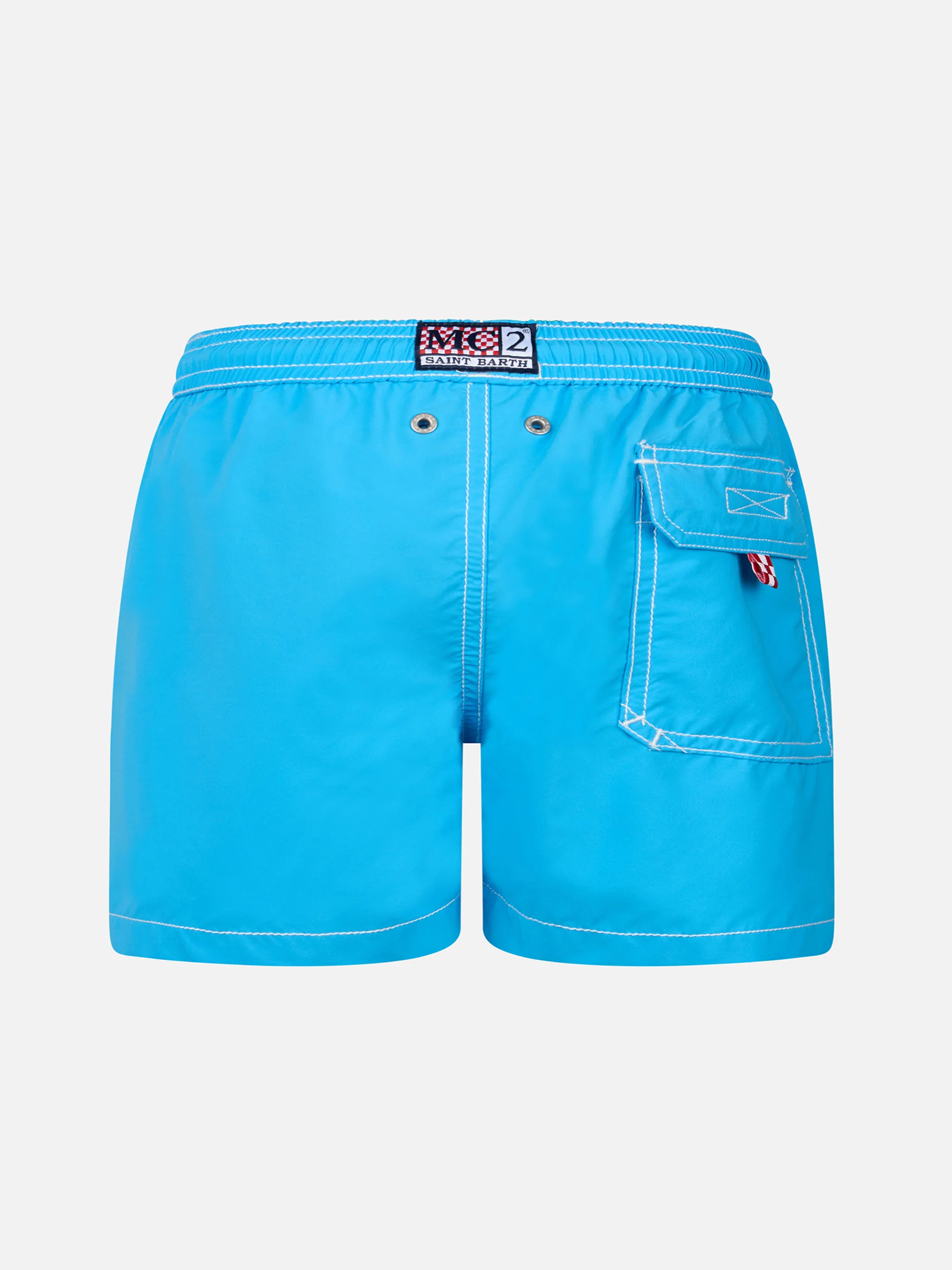 Boy aqua blue mid-length swim shorts Patmos Jr - Image 2