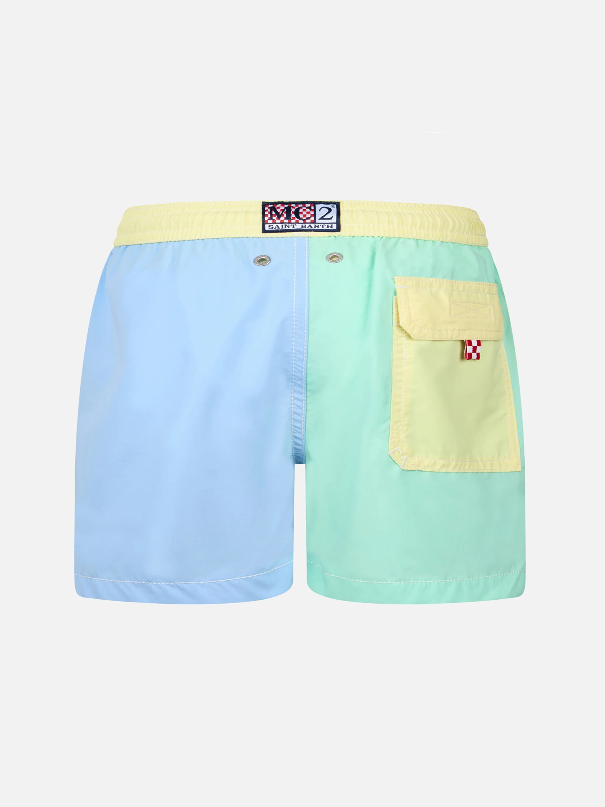 Boy color block mid-length swim shorts Patmos Jr - Image 2