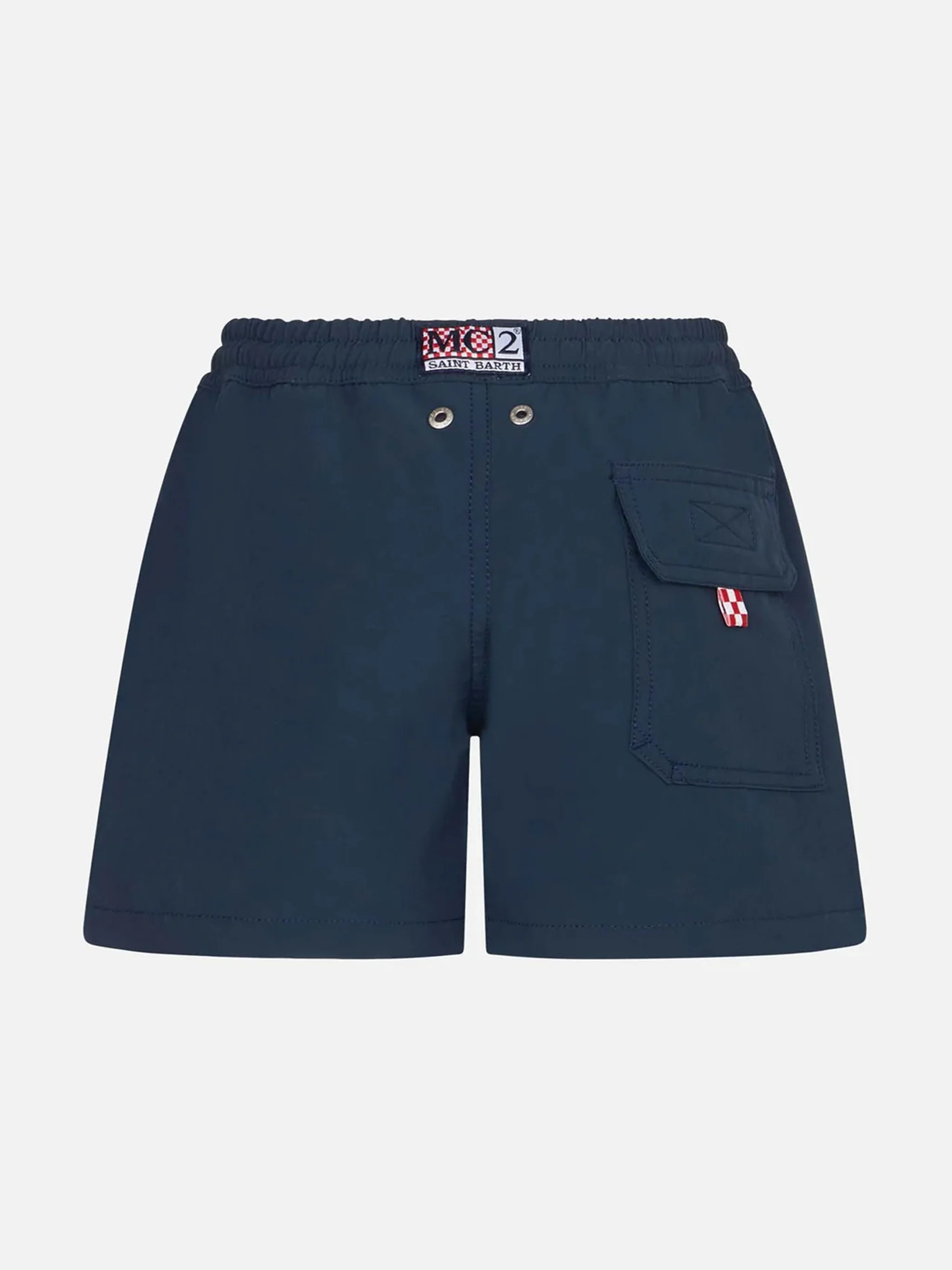 Boy comfort navy blue swim shorts - Image 2