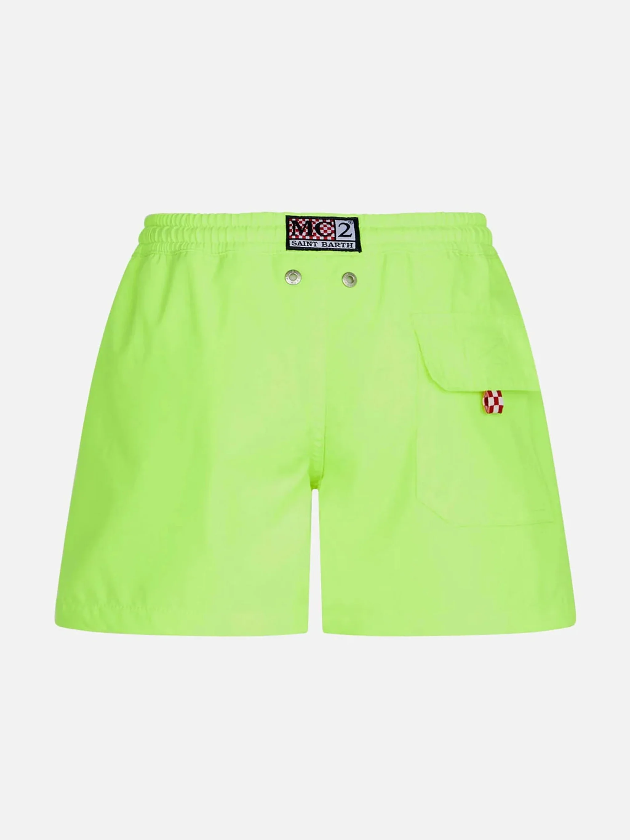 Boy comfort fluo yellow swim shorts - Image 2