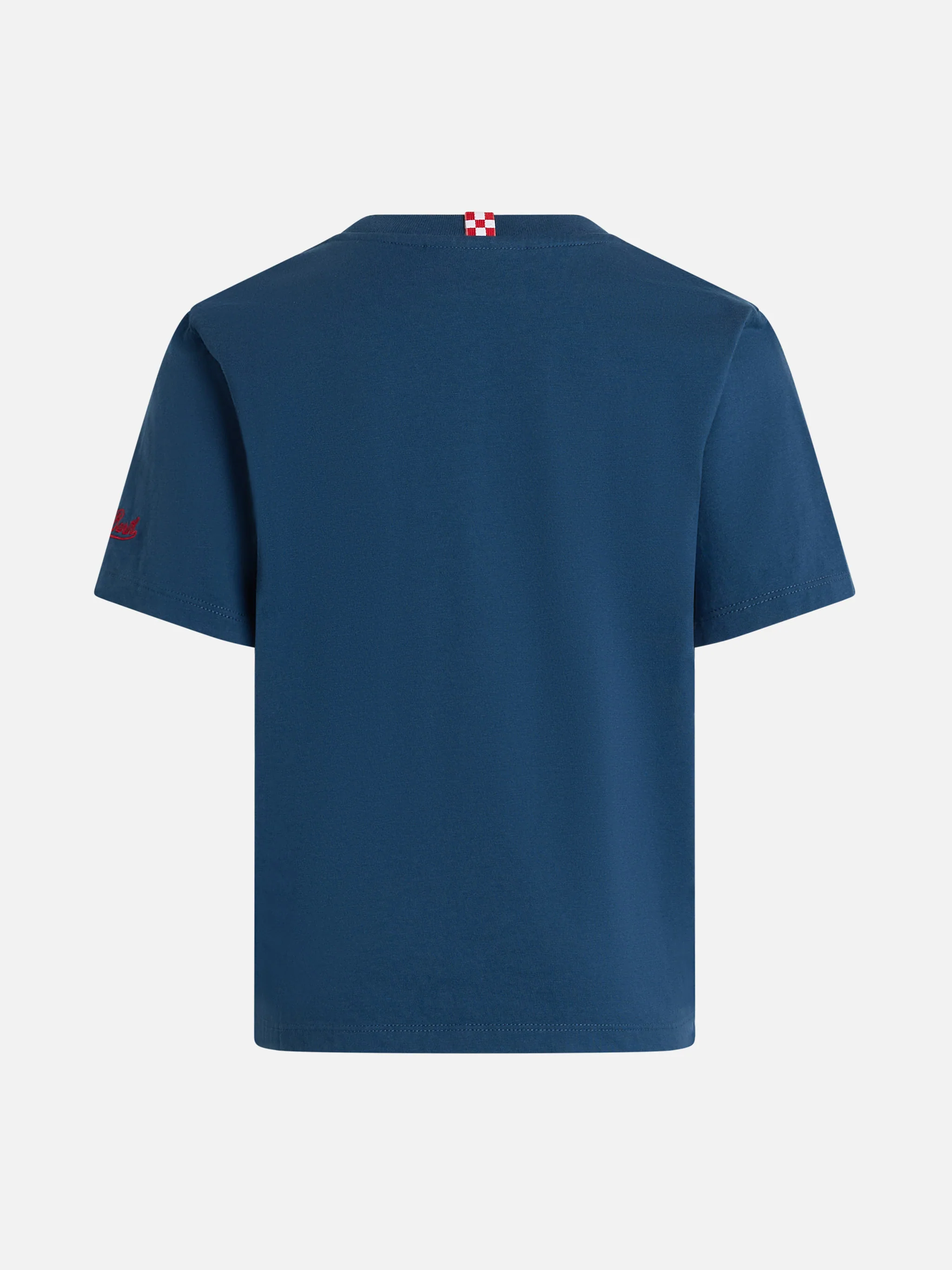 Boy cotton jersey t-shirt Portofino Jr with Per hobby faccio guai embroidery  | INSULTI LUMINOSI SPECIAL EDITION - Image 3
