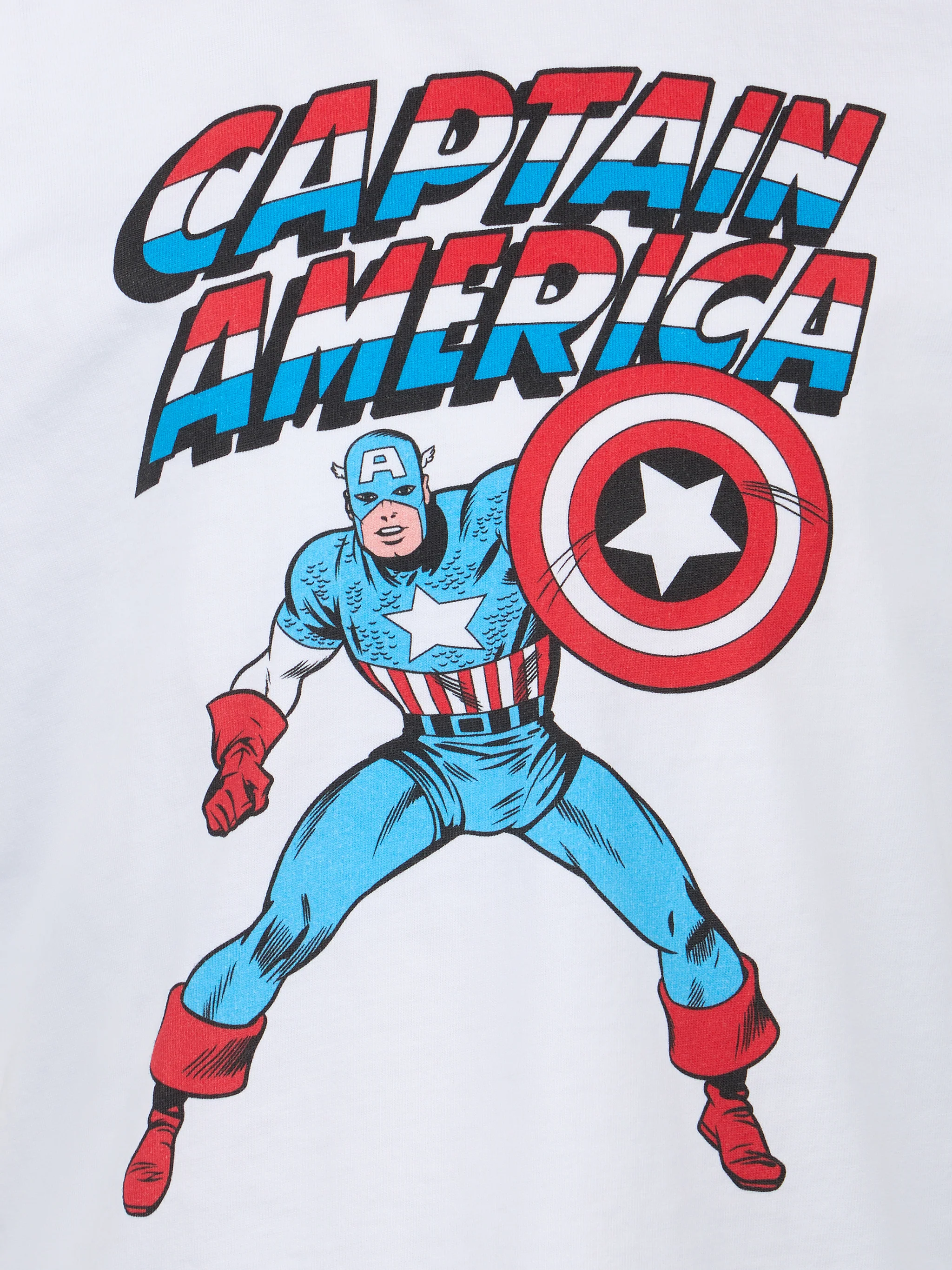 Boy cotton t-shirt with Captain America print | MARVEL SPECIAL EDITION - Image 3