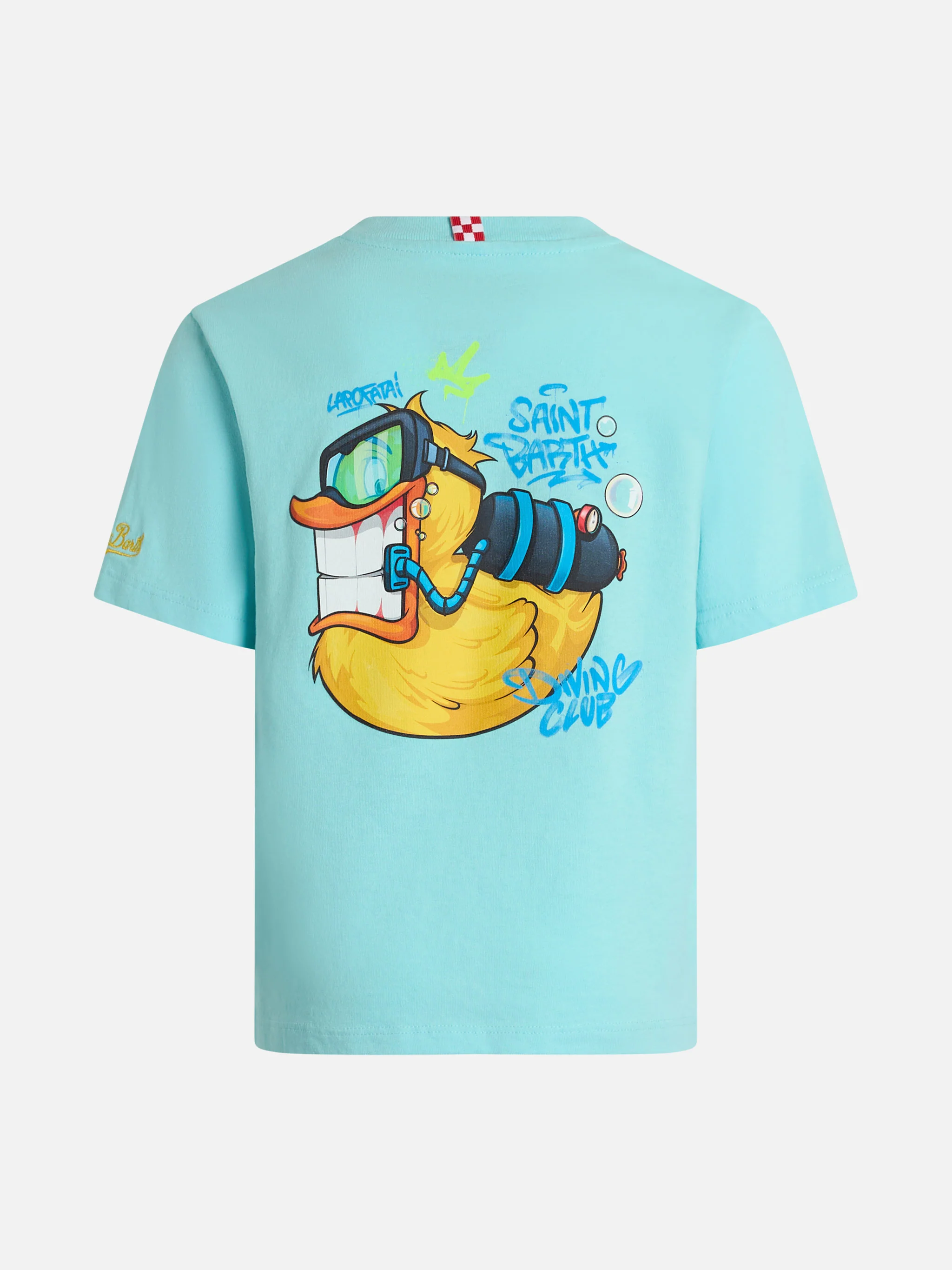 Boy cotton t-shirt with cryptopuppets ducky print | CRYPTOPUPPETS SPECIAL EDITION - Image 3