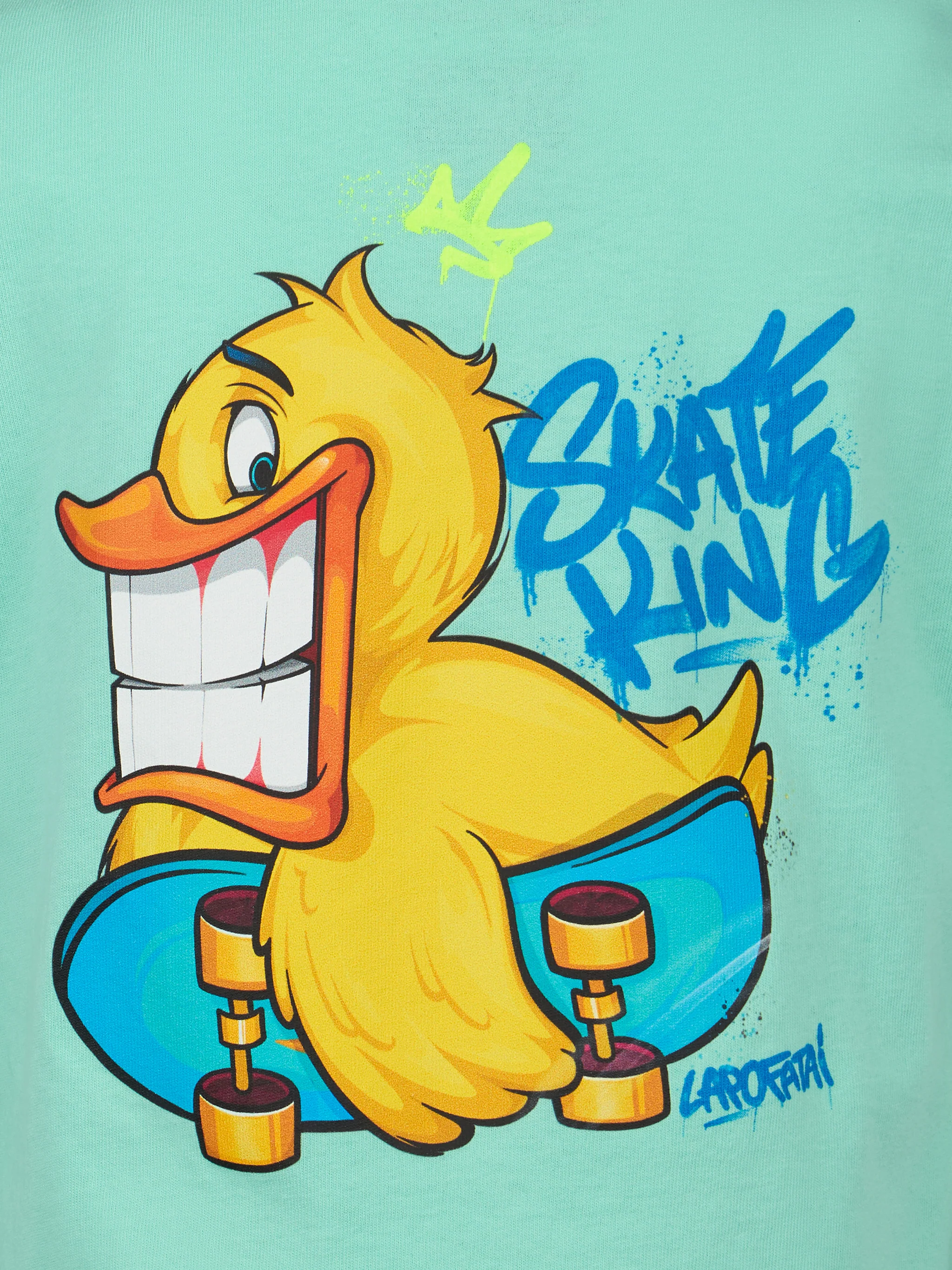 Boy cotton t-shirt with cryptopuppets ducky print | CRYPTOPUPPETS SPECIAL EDITION - Image 3