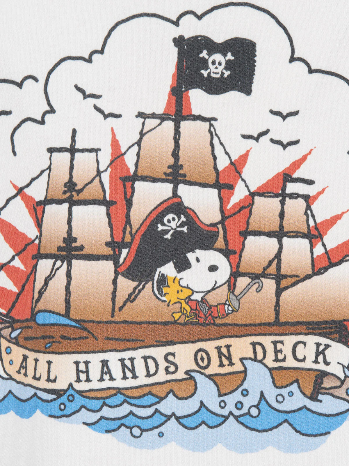 Boy cotton t-shirt with Snoopy print and St. Barth Pirate embroidery | SNOOPY PEANUTS SPECIAL EDITION - Image 4