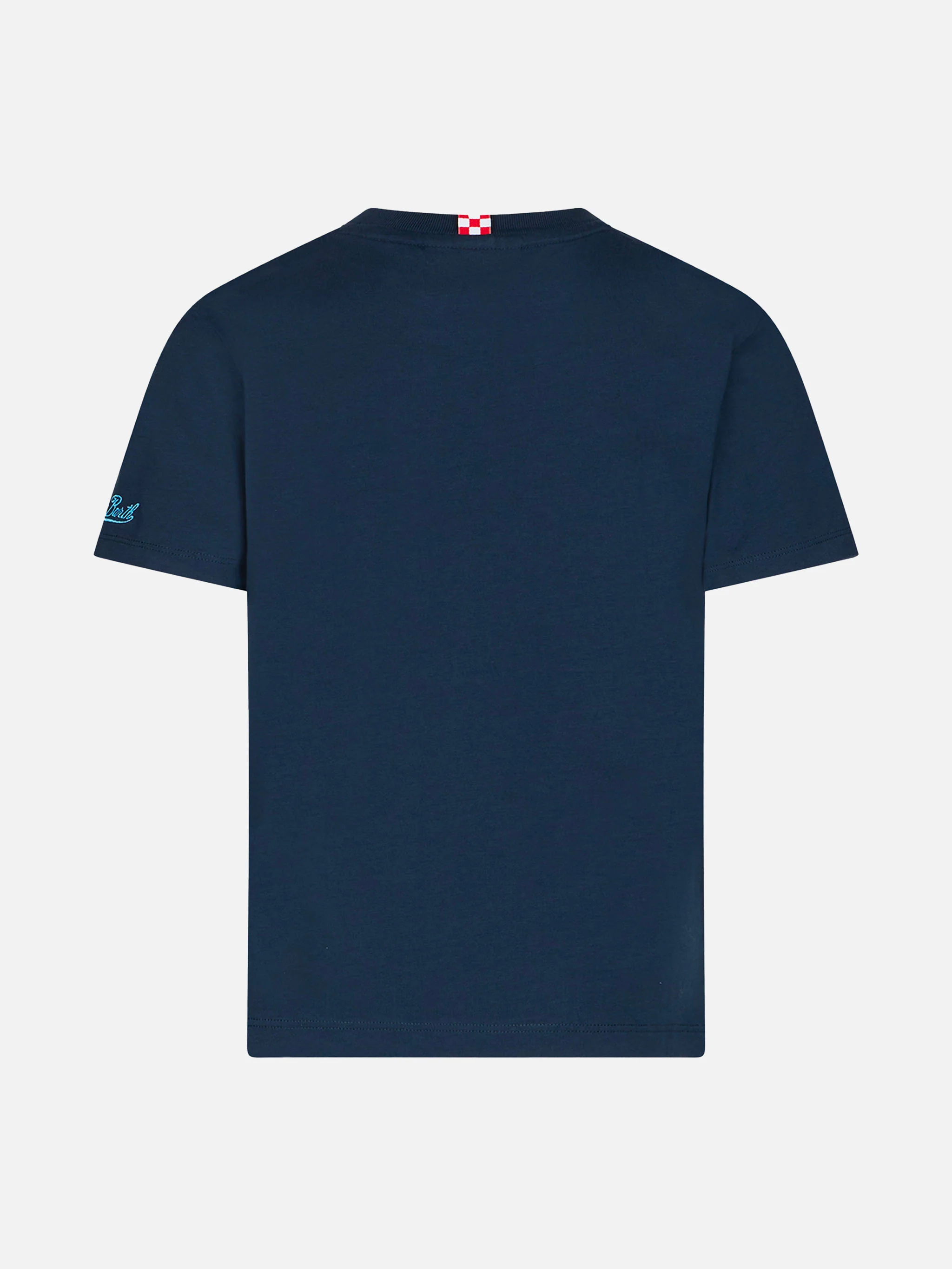 Boy cotton t-shirt with St. Barth Champion Minions print | MINIONS SPECIAL EDITION - Image 3