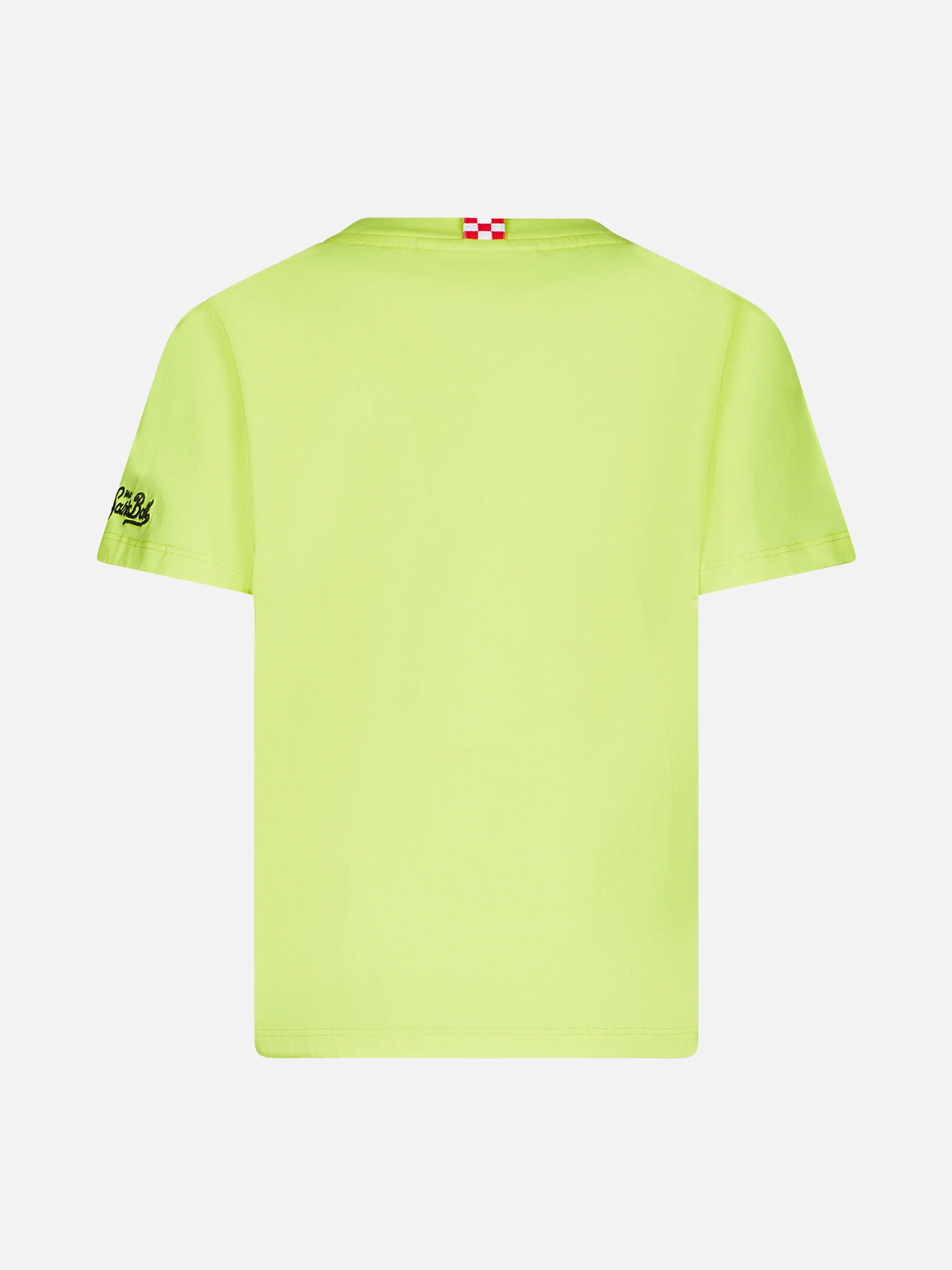 Boy cotton t-shirt with St. Barth Surfer print - Image 3