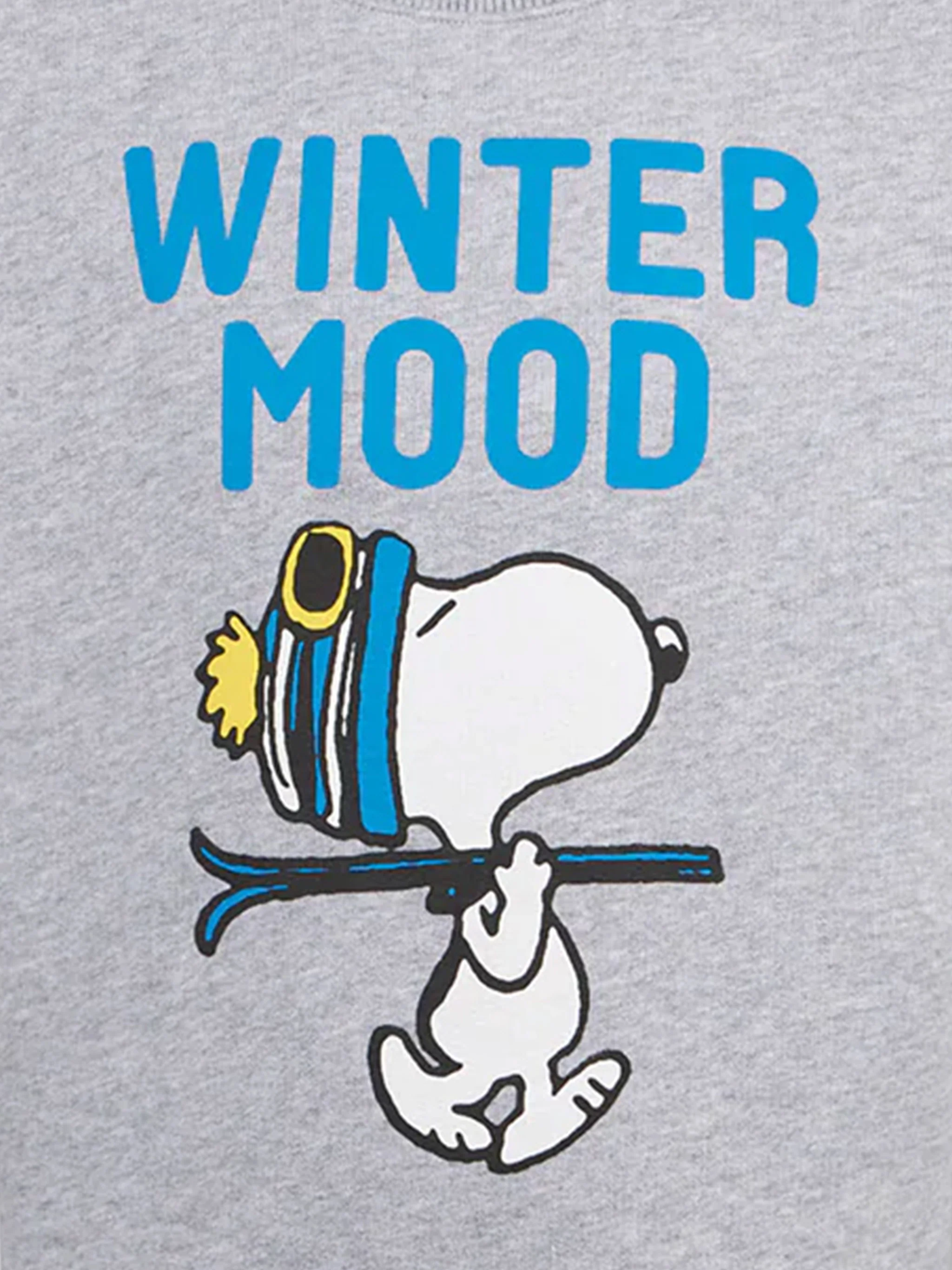 Boy crewneck grey sweatshirt with Snoopy print | SNOOPY PEANUTS™ SPECIAL EDITION - Image 2