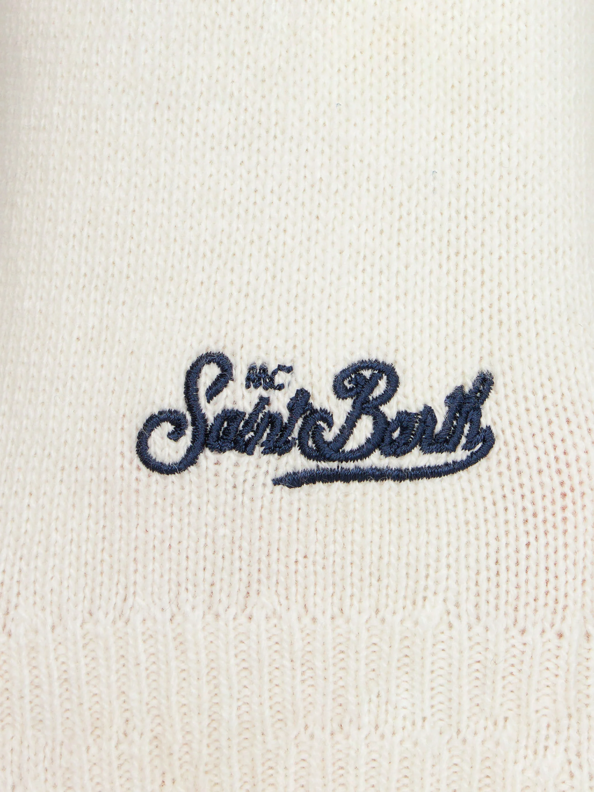 Boy crewneck sweater with Bello e monello lettering - Image 3