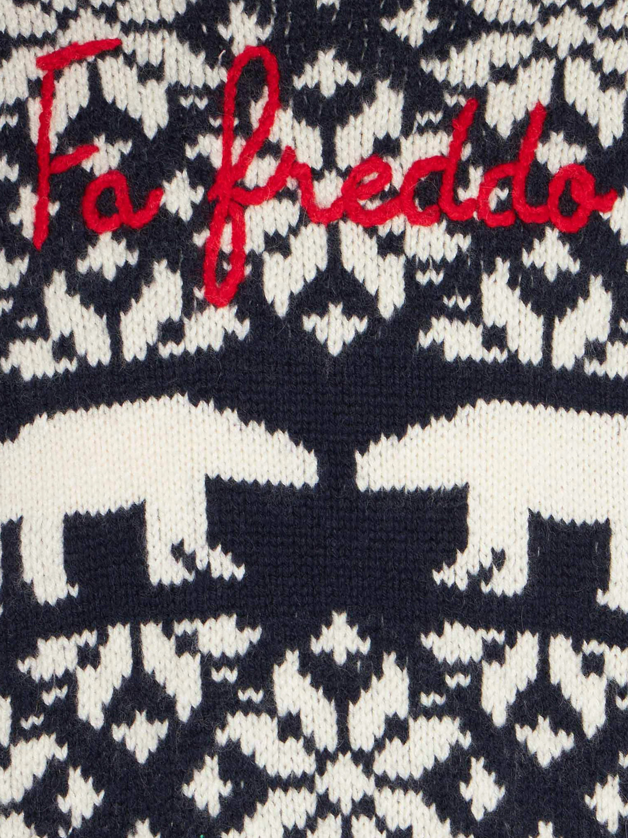 Boy crewneck sweater with norwegian pattern - Image 3