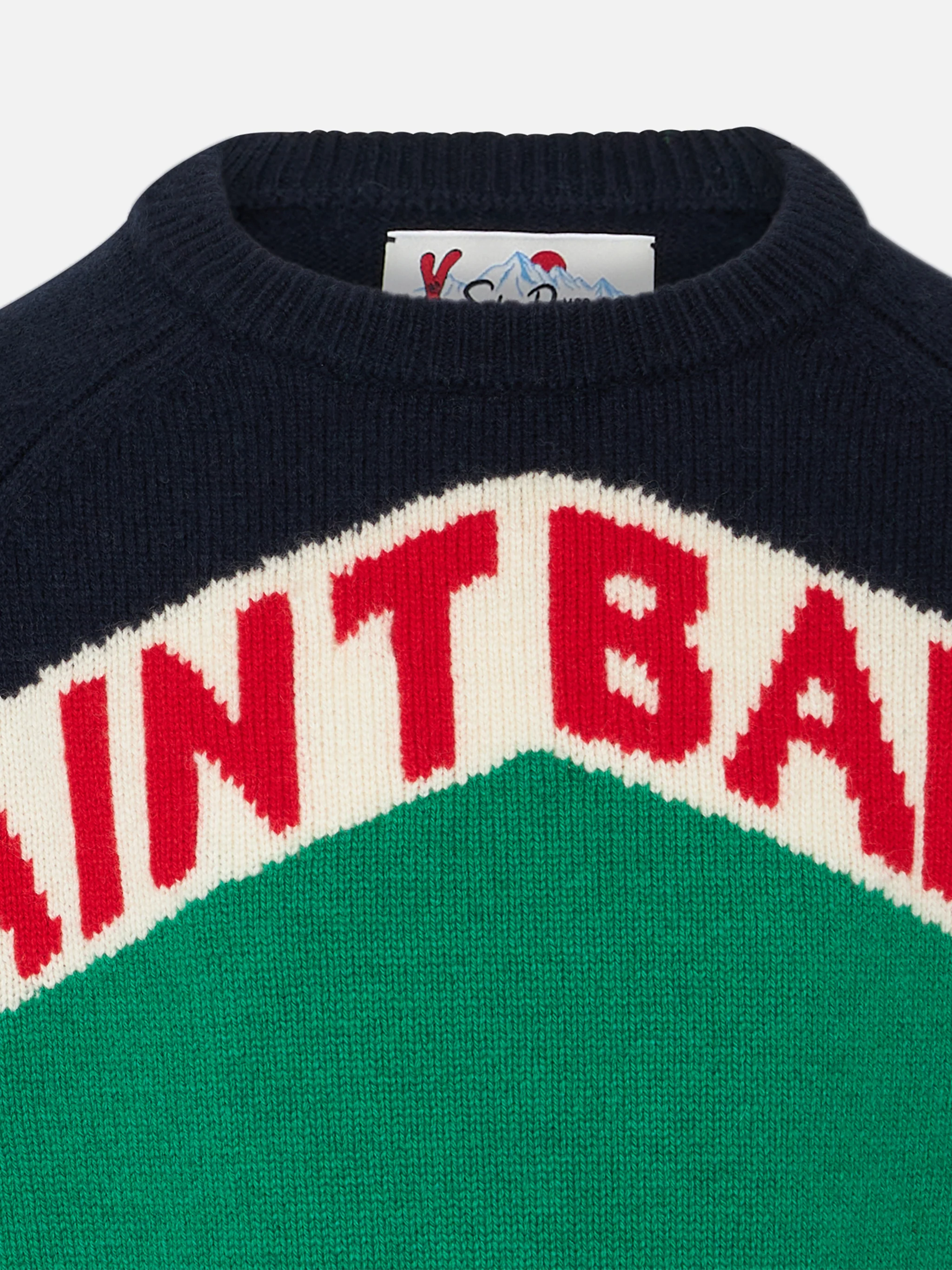 Boy crewneck sweater with Saint Barth print - Image 2