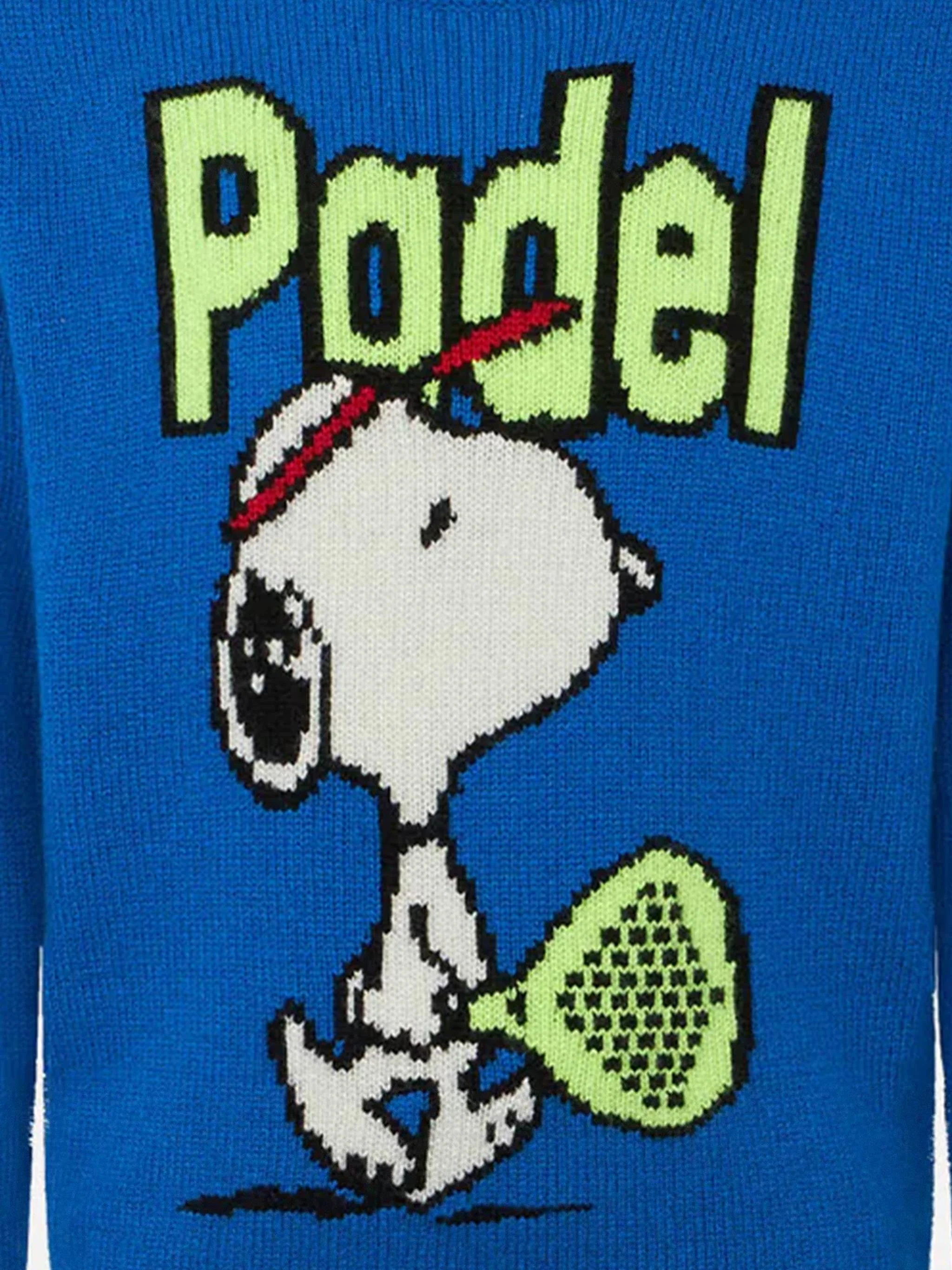 Boy crewneck sweater with Snoopy padel jacquard | SNOOPY - PEANUTS™ SPECIAL EDITION - Image 3
