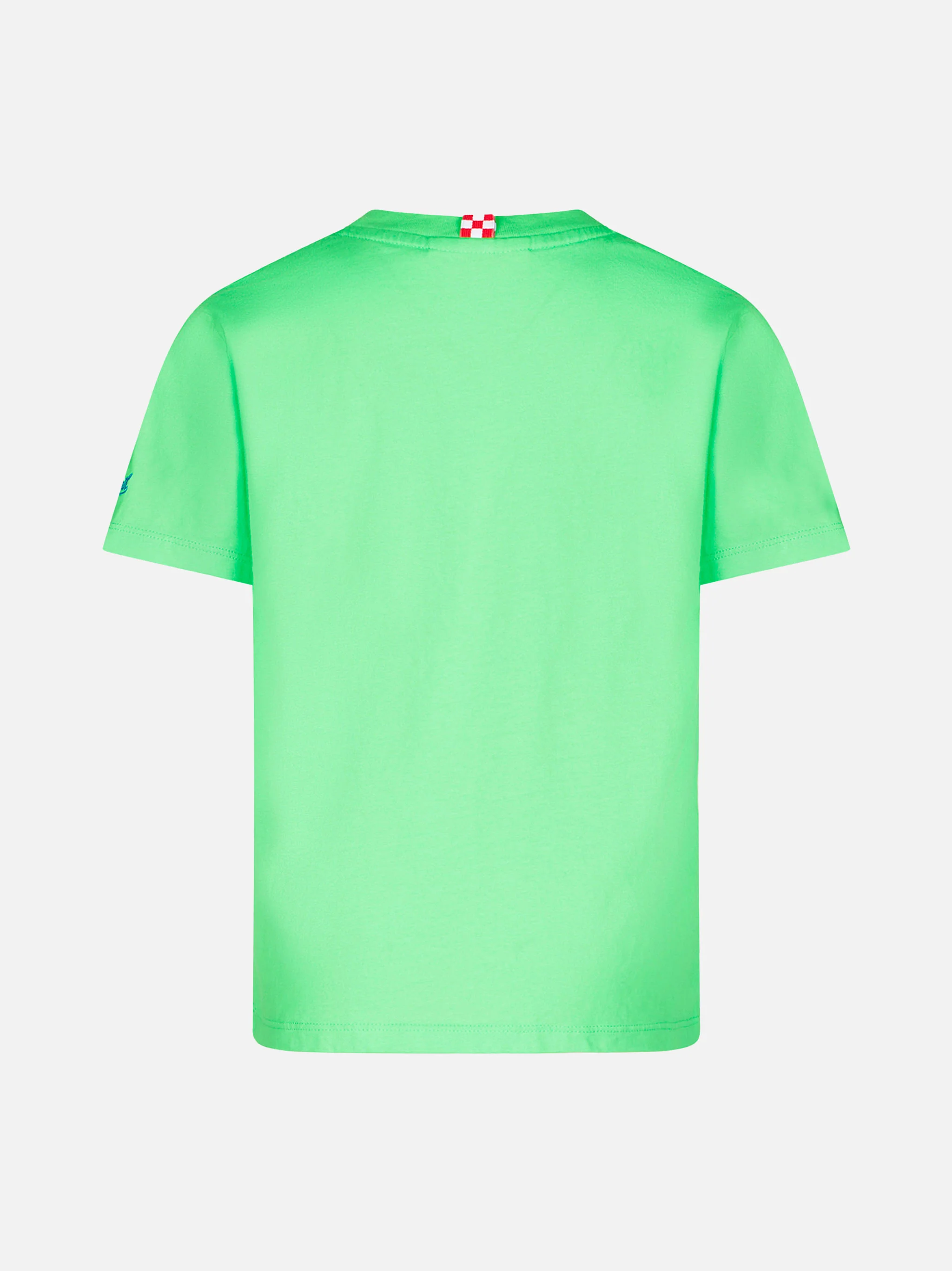 Boy green cotton t-shirt with Snoopy print | PEANUTS™ SPECIAL EDITION - Image 3