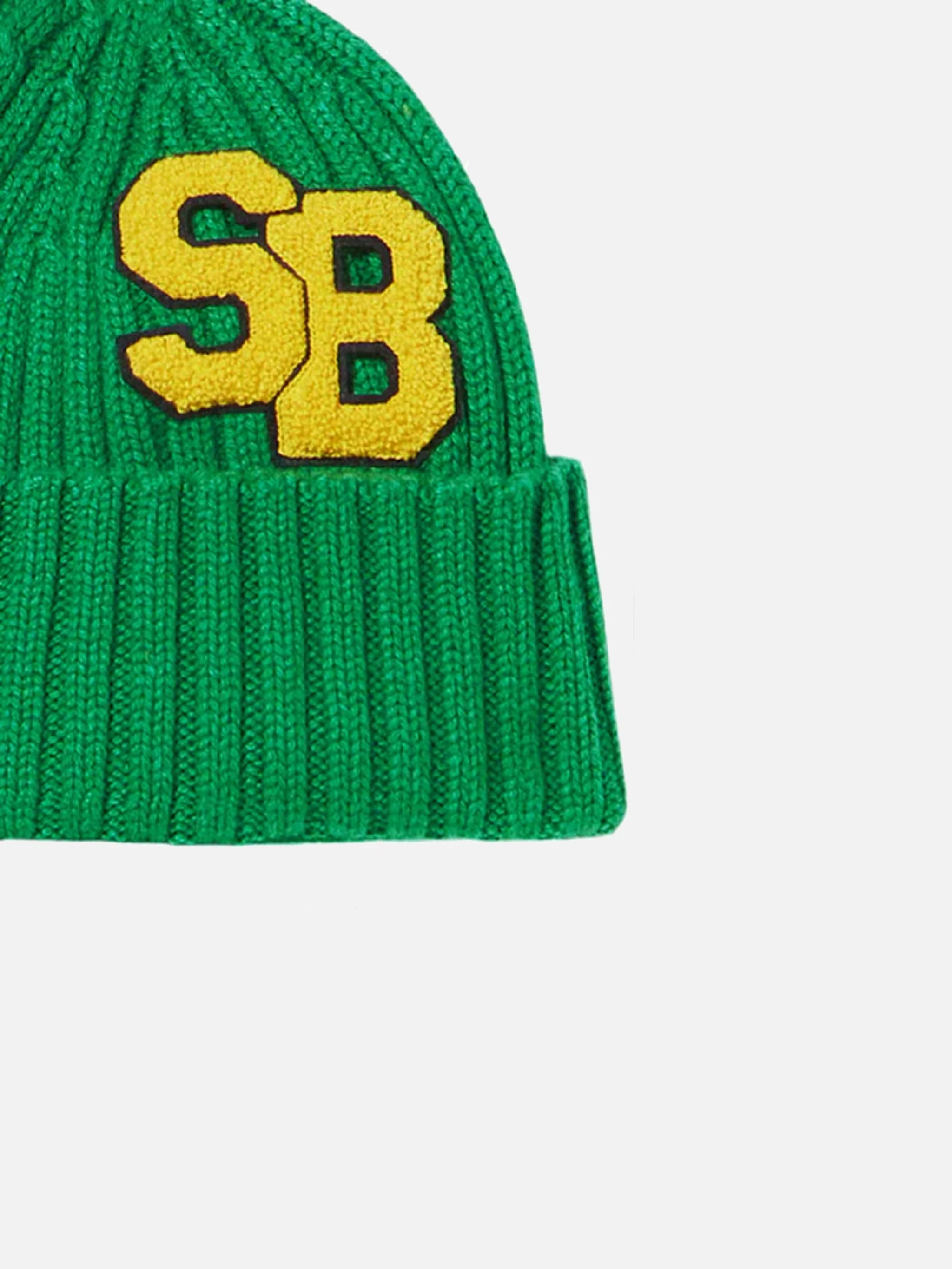Boy green knit beanie - Image 3