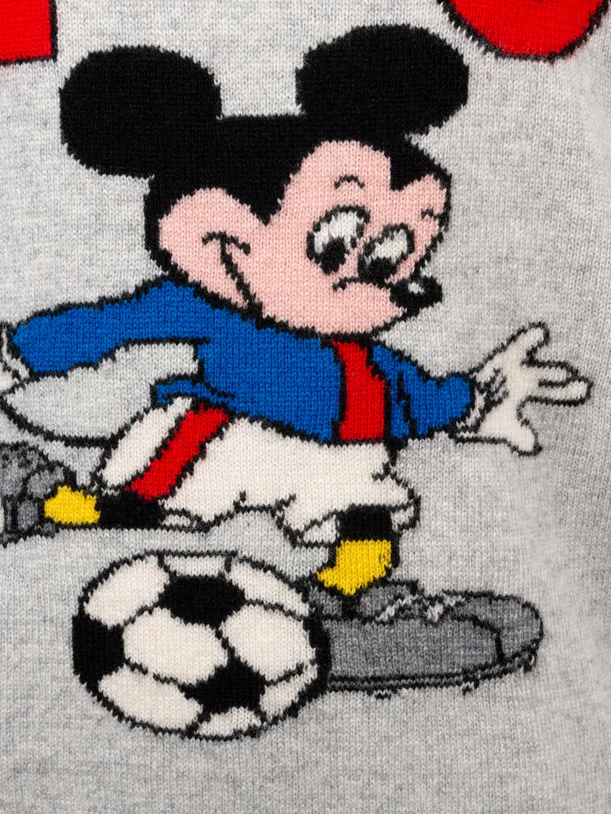 Boy grey crewneck sweater Douglas with Mickey Mouse print | DISNEY SPECIAL EDITION - Image 3