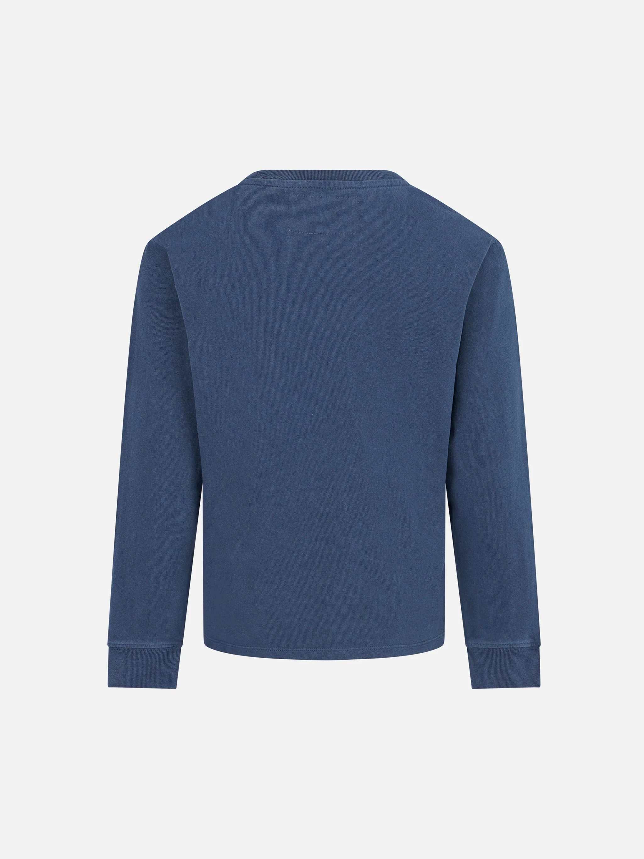 Boy heavy cotton blue t-shirt - Image 2