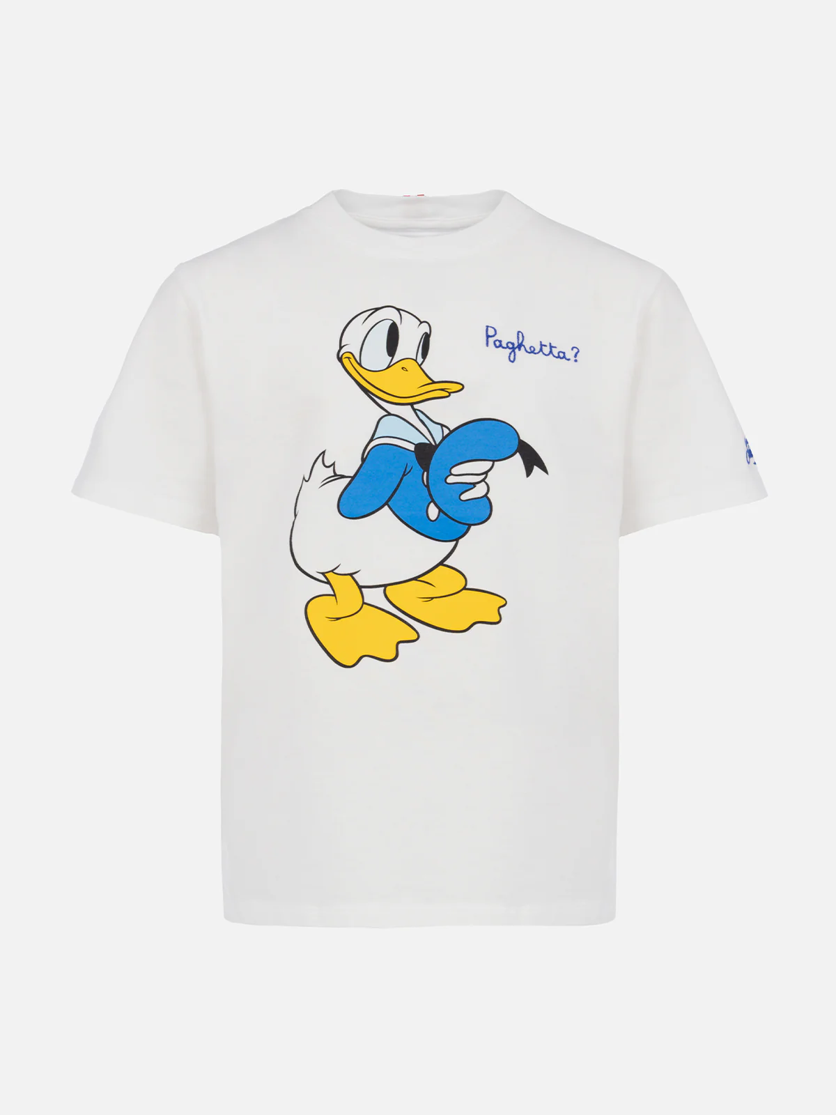 Boy heavy cotton t-shirt Cameron with Donald print and Paghetta? embroidery | DISNEY SPECIAL EDITION