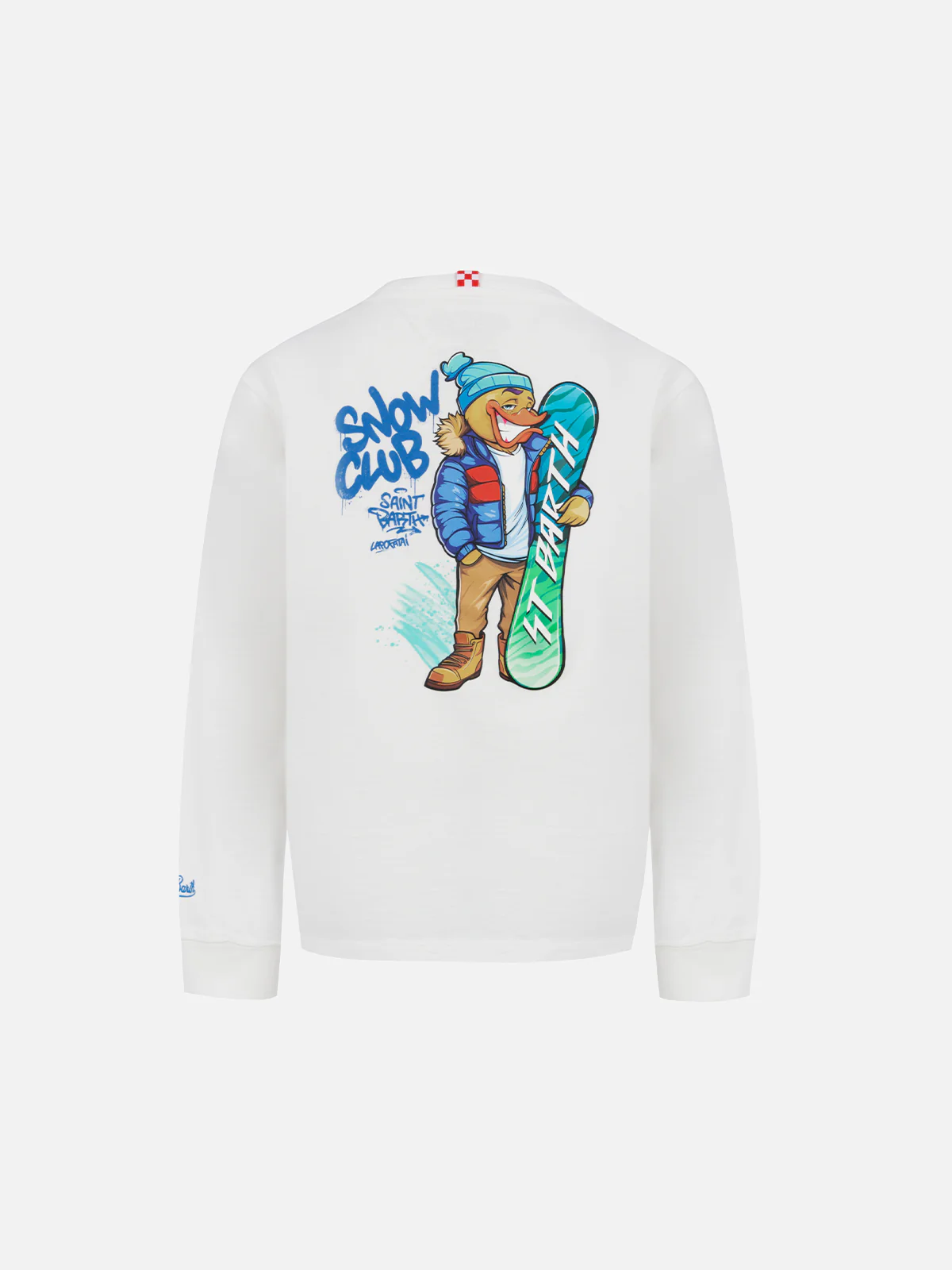 Boy heavy cotton t-shirt Luton with Crypto Duck Snow print | CRYPTO PUPPETS SPECIAL EDITION - Image 2