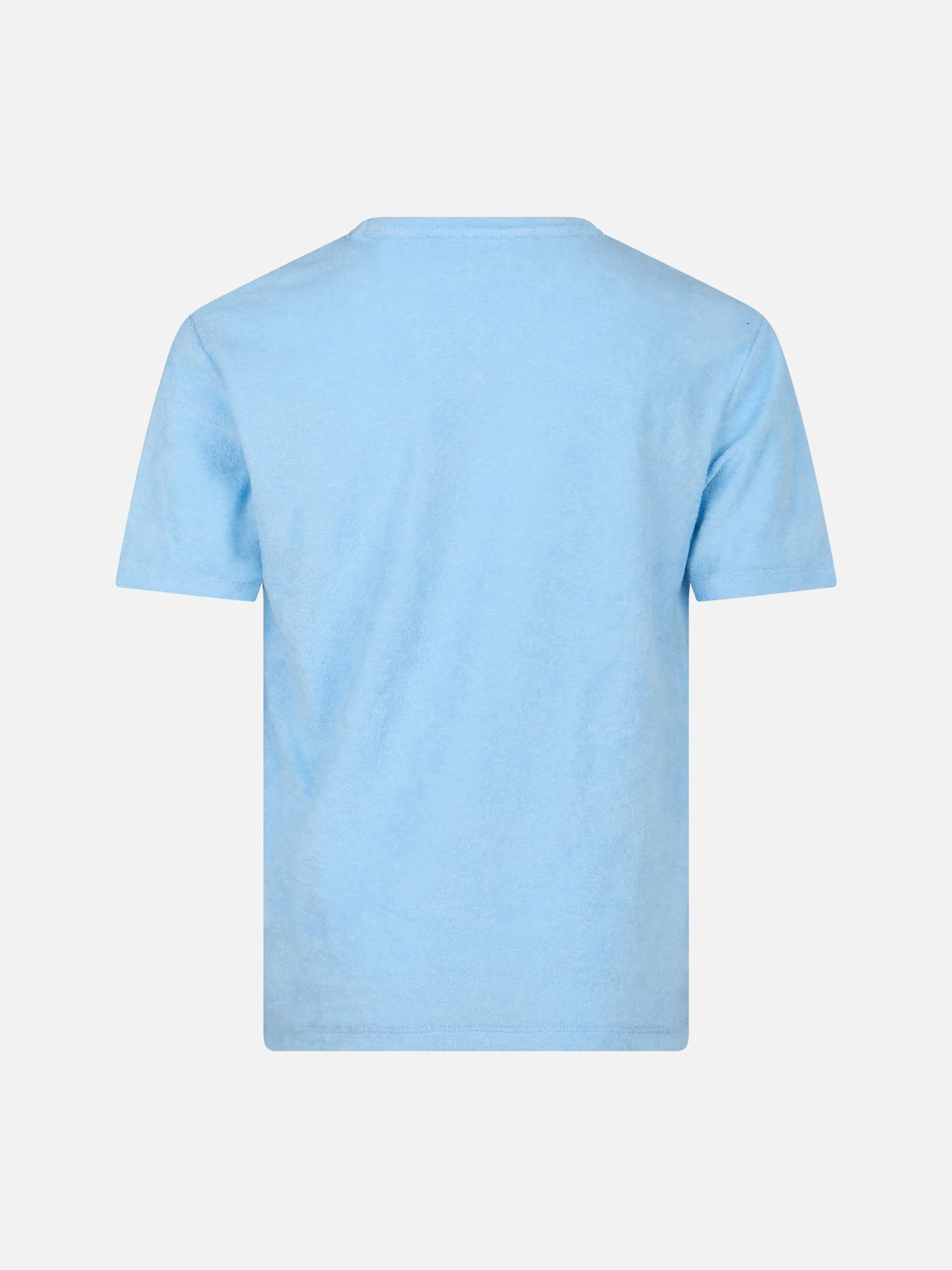 Boy light blue terry t-shirt Gary with St. Barth embroidery - Image 2