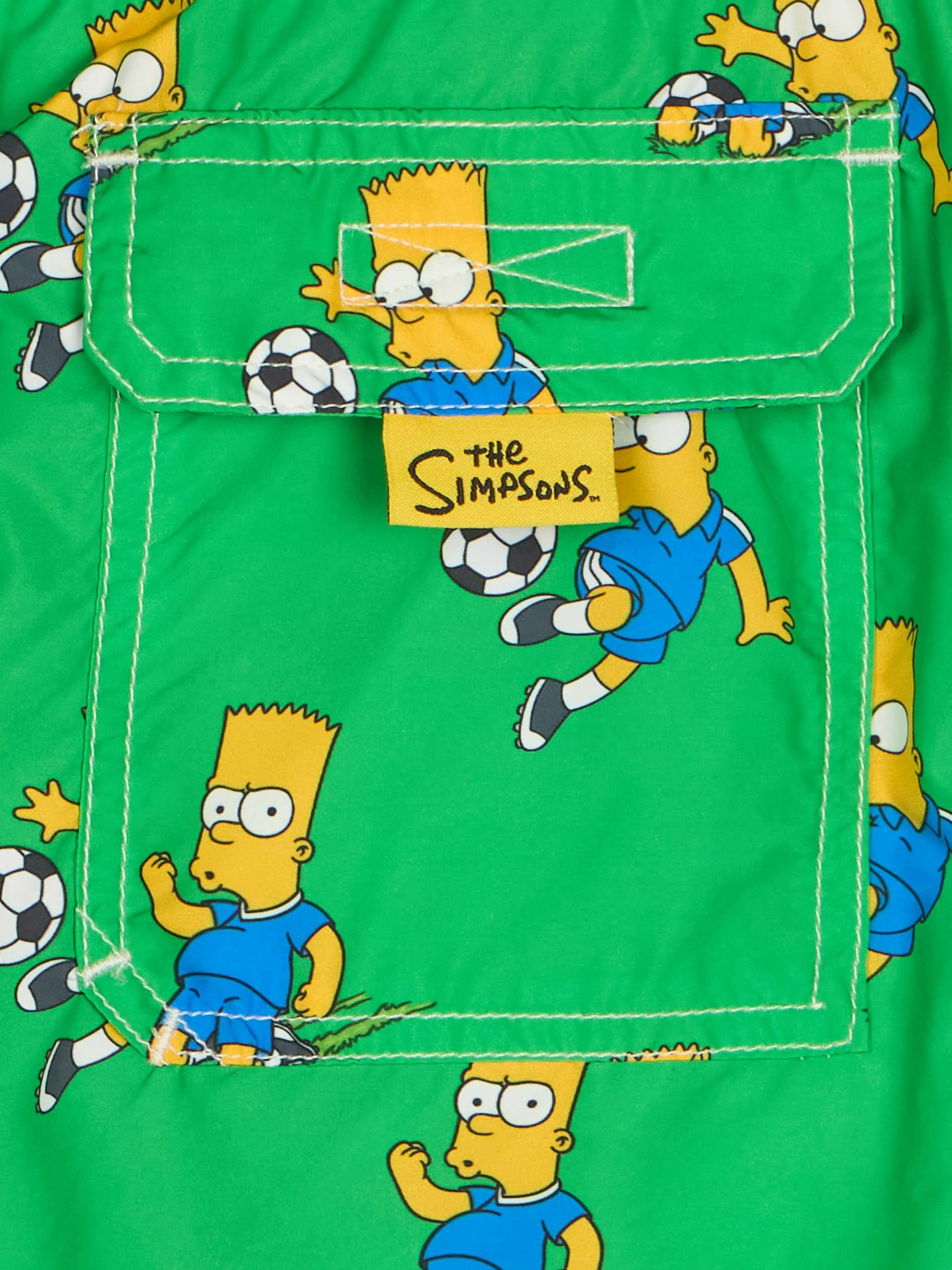 Boy lightweight fabric swim-shorts Jean Lighting with Bart print | THE SIMPSON SPECIAL EDITION - Image 3