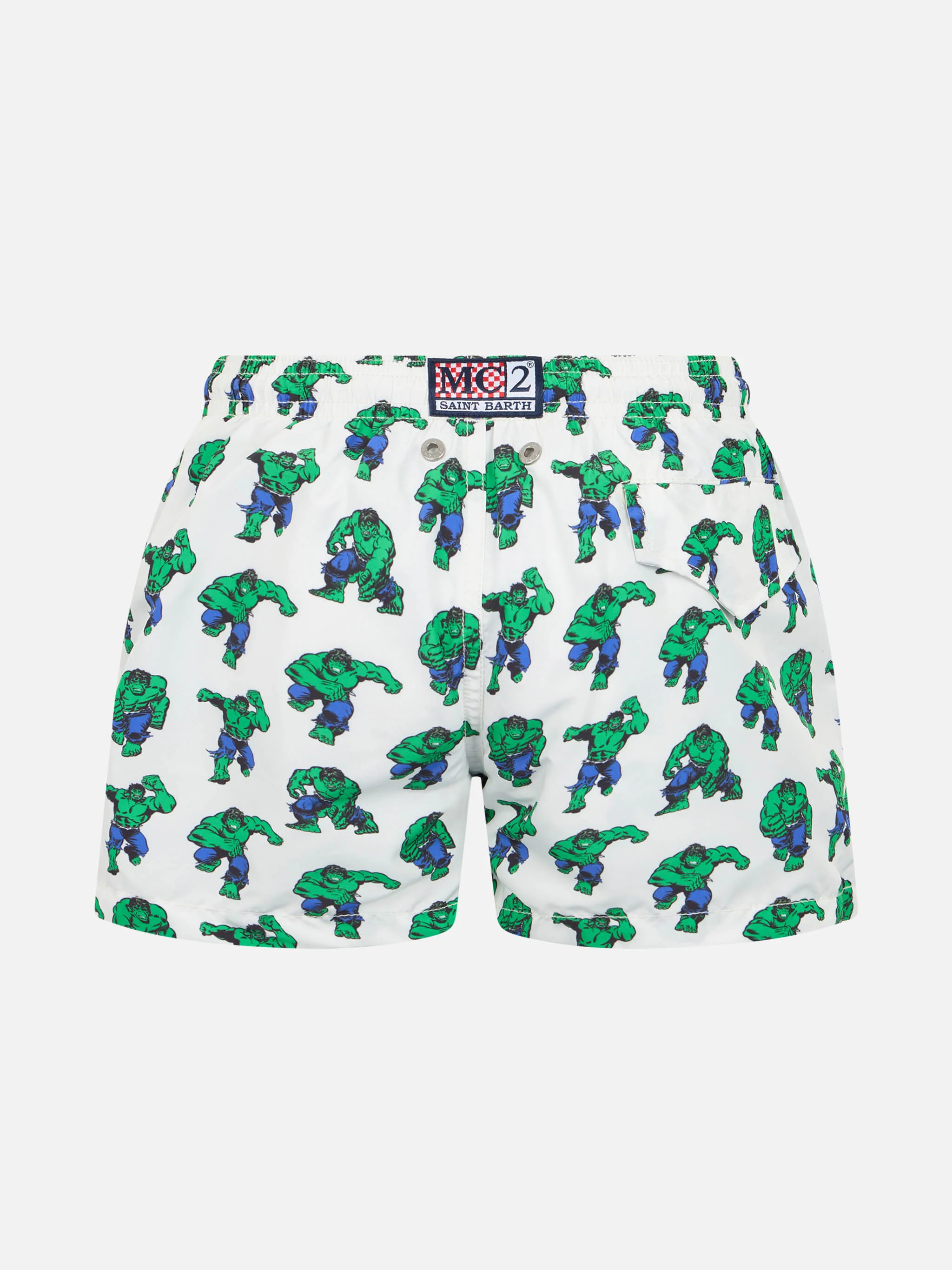 Boy lightweight fabric swim-shorts Jean Lighting with Hulk print | MARVEL SPECIAL EDITION - Image 2
