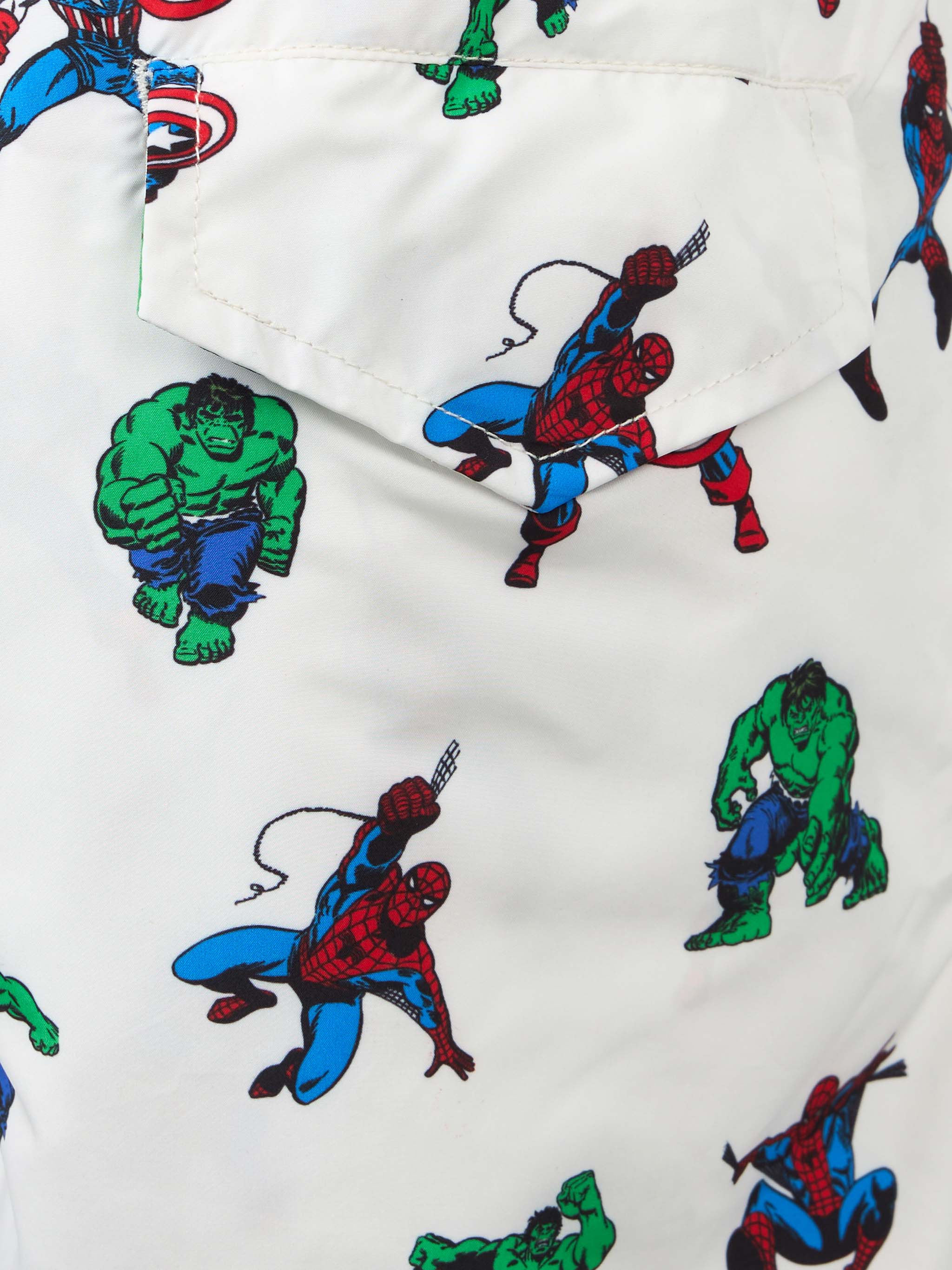 Boy lightweight fabric swim-shorts Jean Lighting with Marvel superheroes print | MARVEL SPECIAL EDITION - Image 3