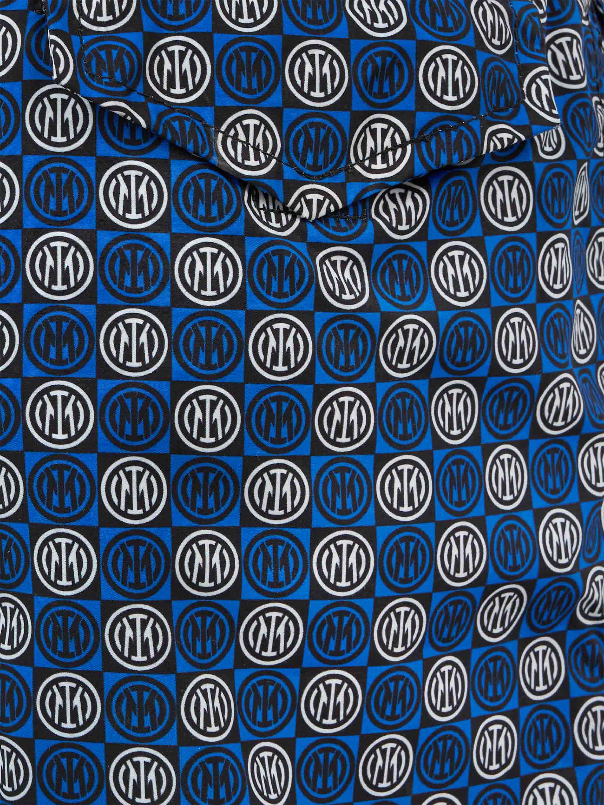 Boy lightweight fabric swimshorts with Inter print | INTER SPECIAL EDITION - Image 3