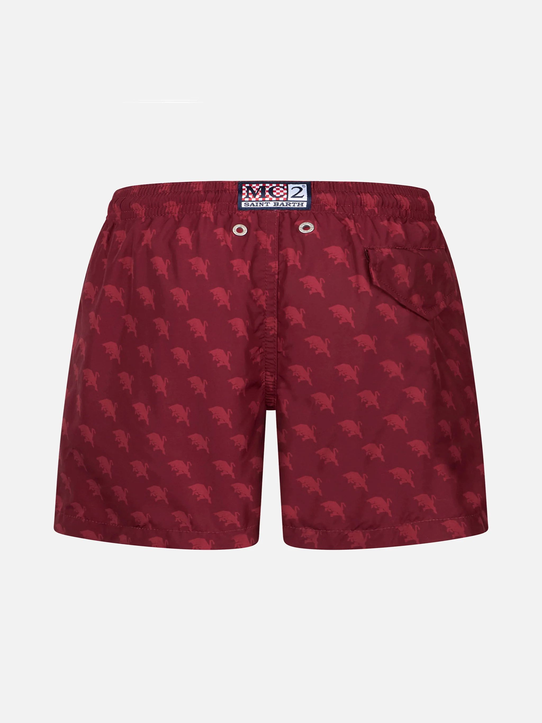 Boy lightweight fabric swimshorts with TORINO print | AC TORINO SPECIAL EDITION - Image 2