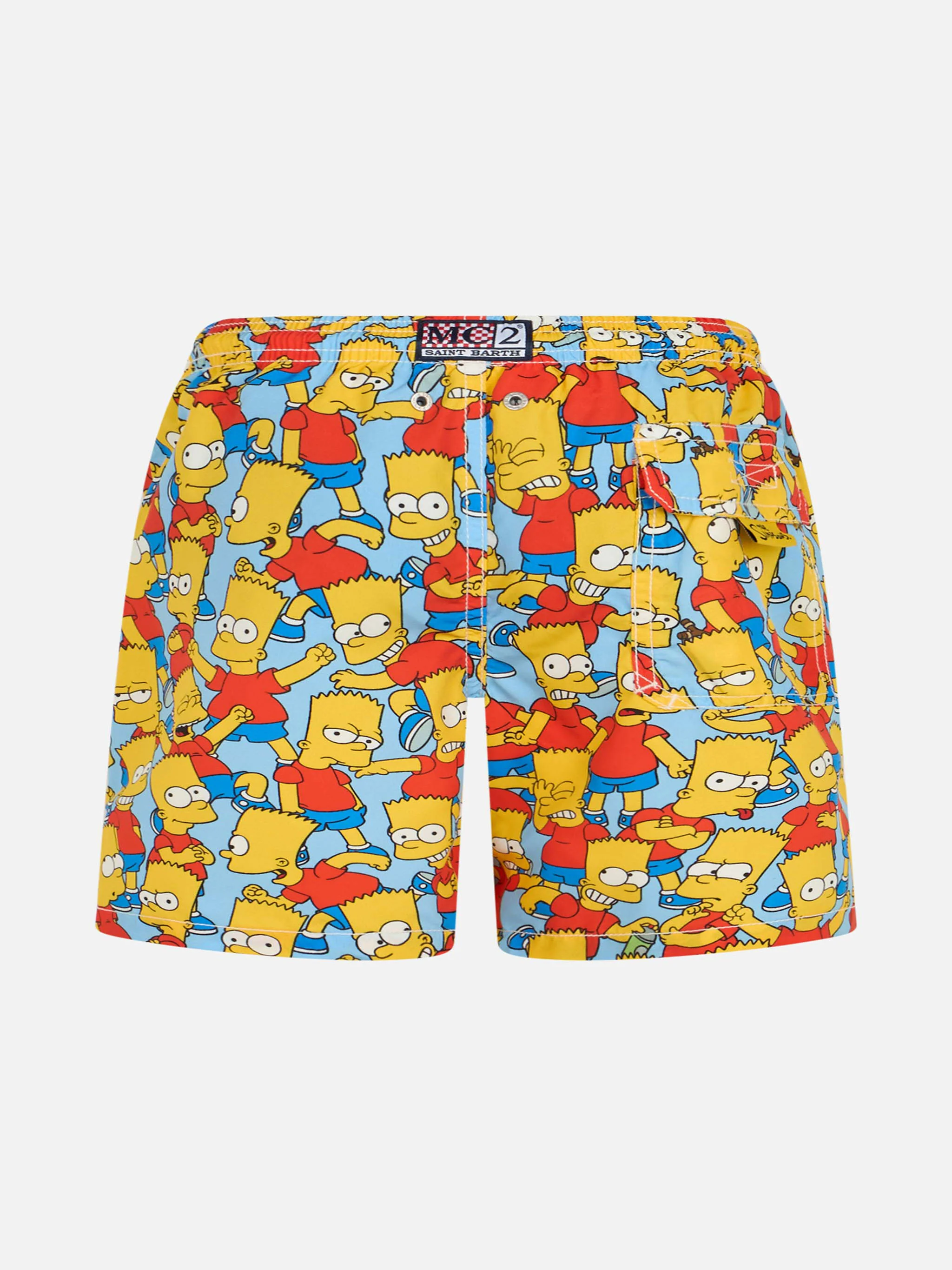 Boy mid-length Jean swim-shorts with Bart Simpson print | THE SIMPSON SPECIAL EDITION - Image 2