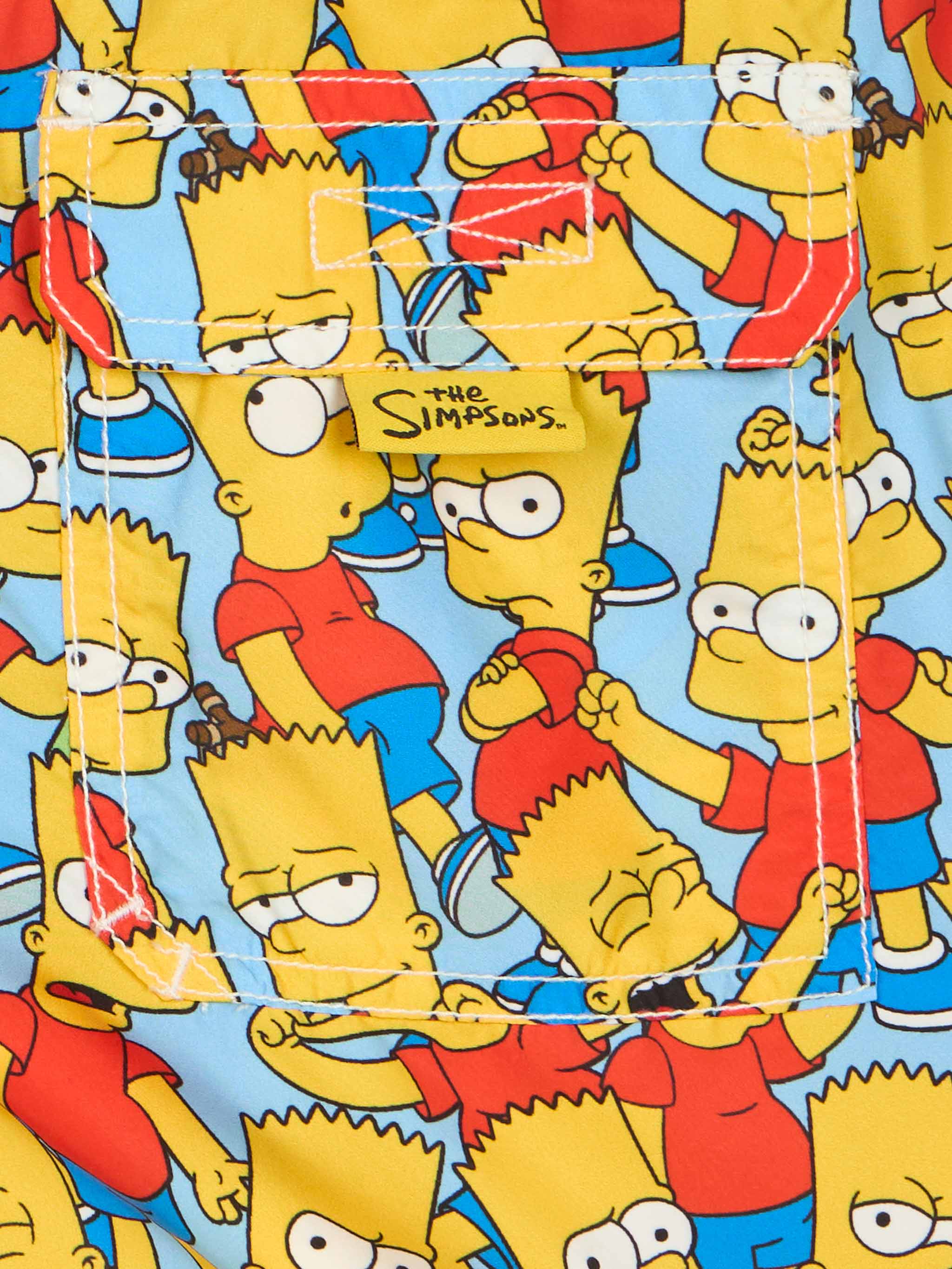 Boy mid-length Jean swim-shorts with Bart Simpson print | THE SIMPSON SPECIAL EDITION - Image 3