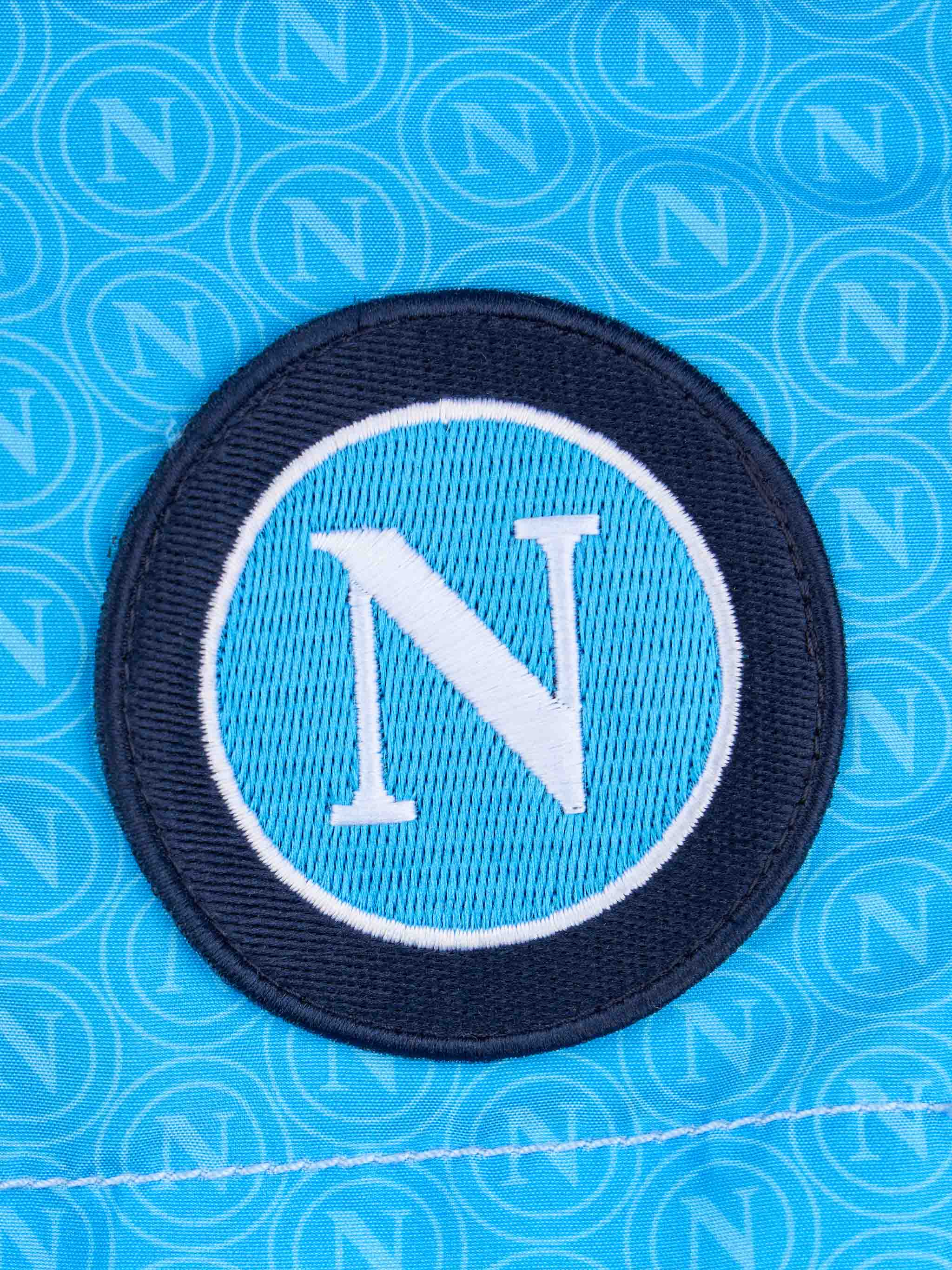 Boy mid-length Jean swim-shorts with Napoli print | SSC NAPOLI SPECIAL EDITION - Image 3