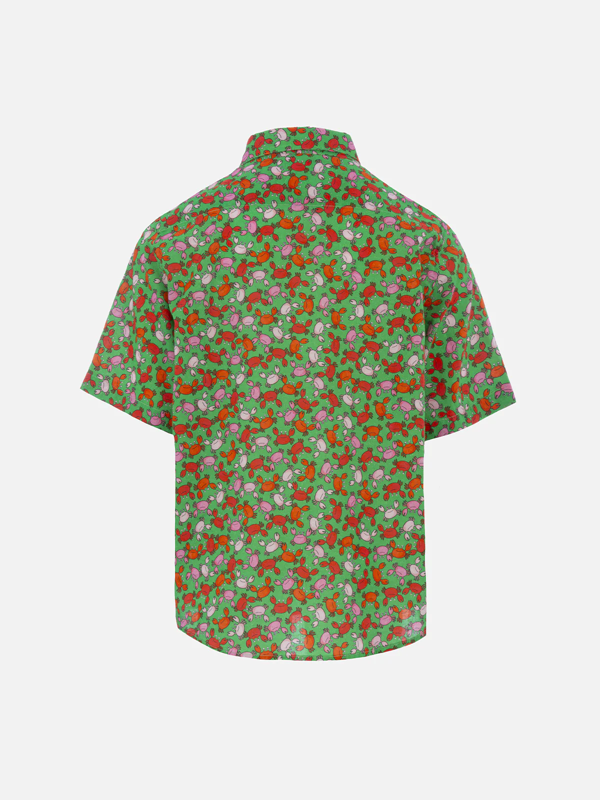 Boy muslin cotton shirt Sharouk with crabs print - Image 2