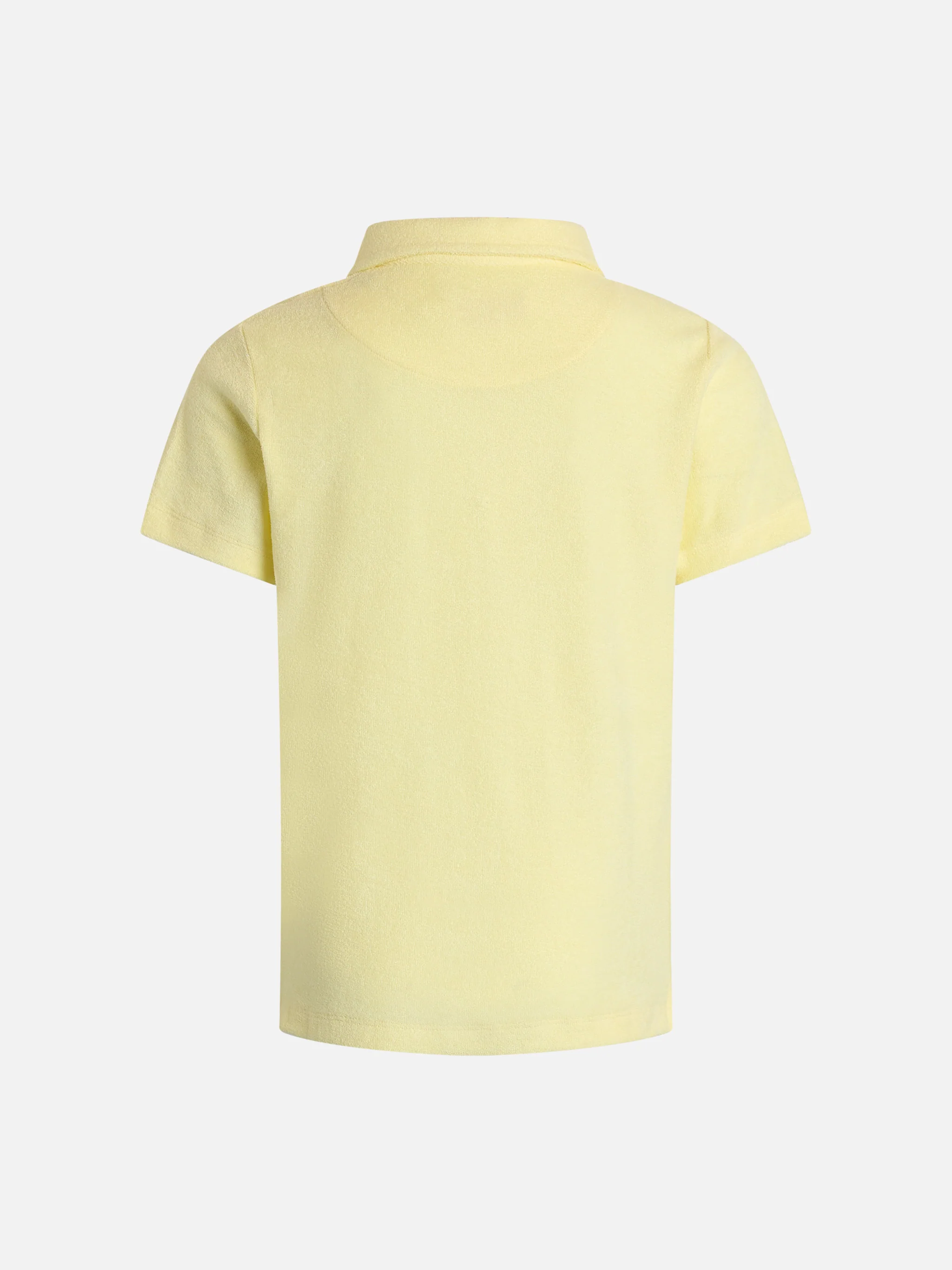 Boy pale yellow terry polo shirt Jeremy Jr - Image 3