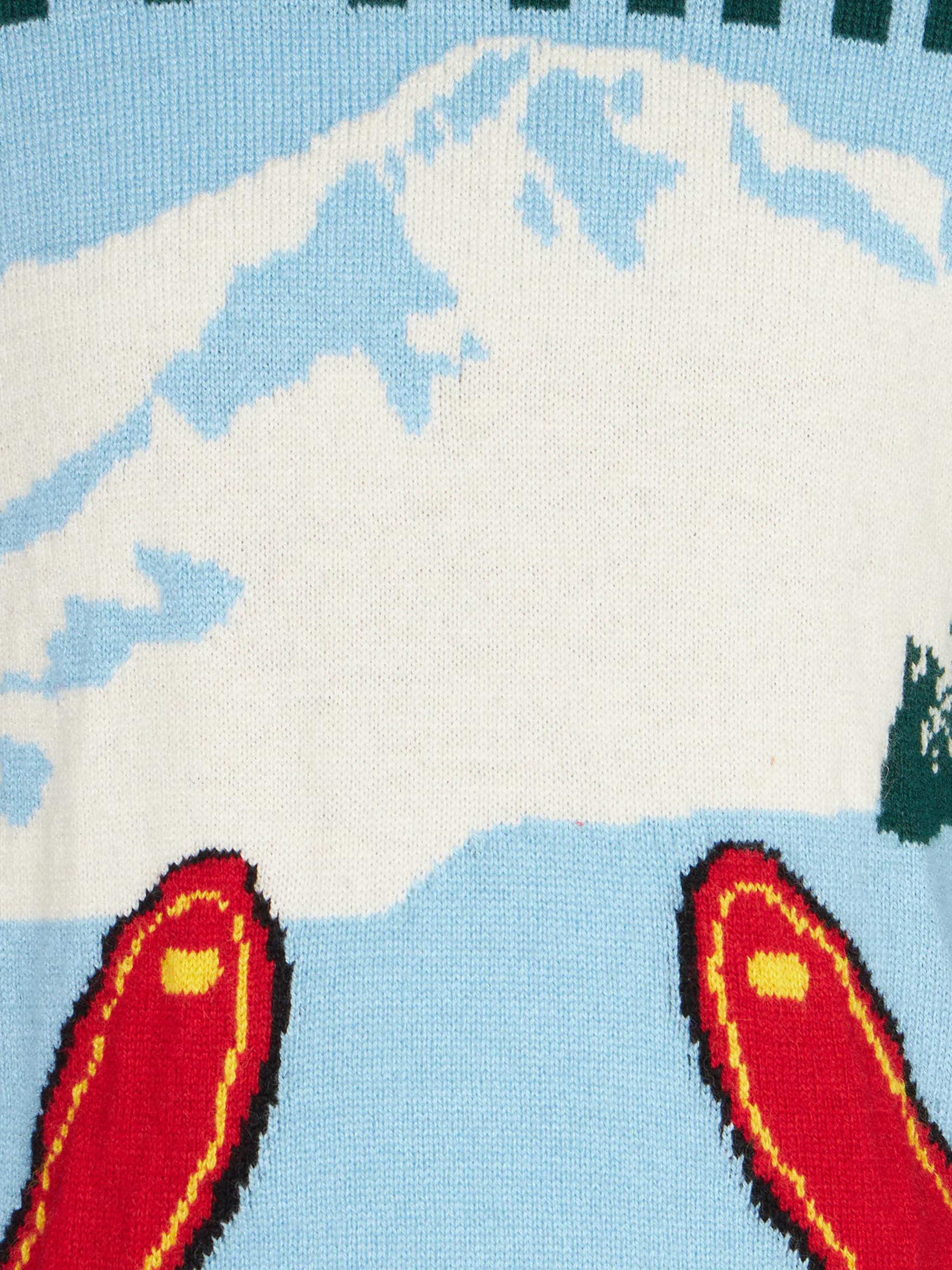 Boy sweater with mountains jacquard - Image 3