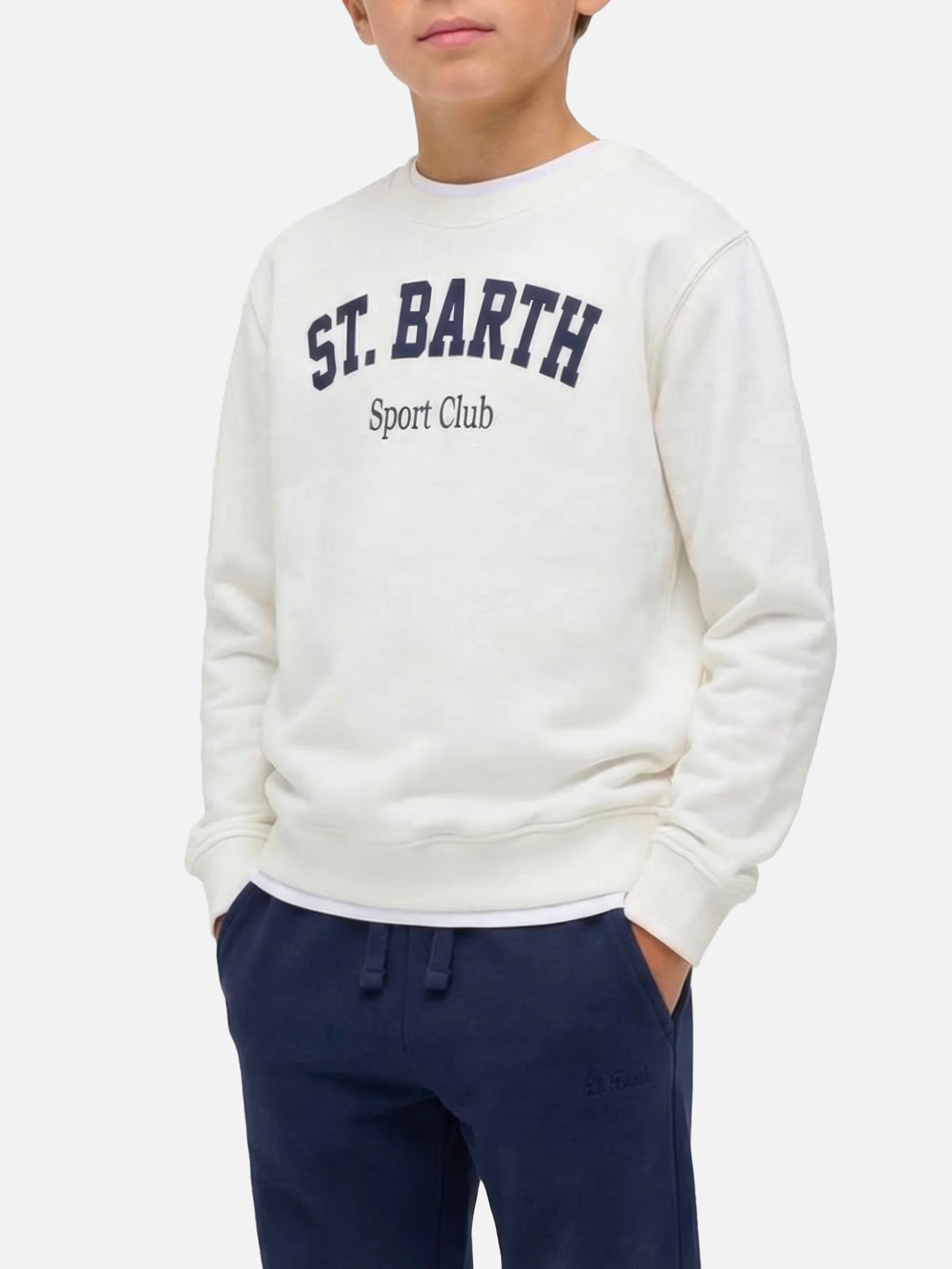 Boy sweatshirt Bobby with St. Barth sport club print - Image 2
