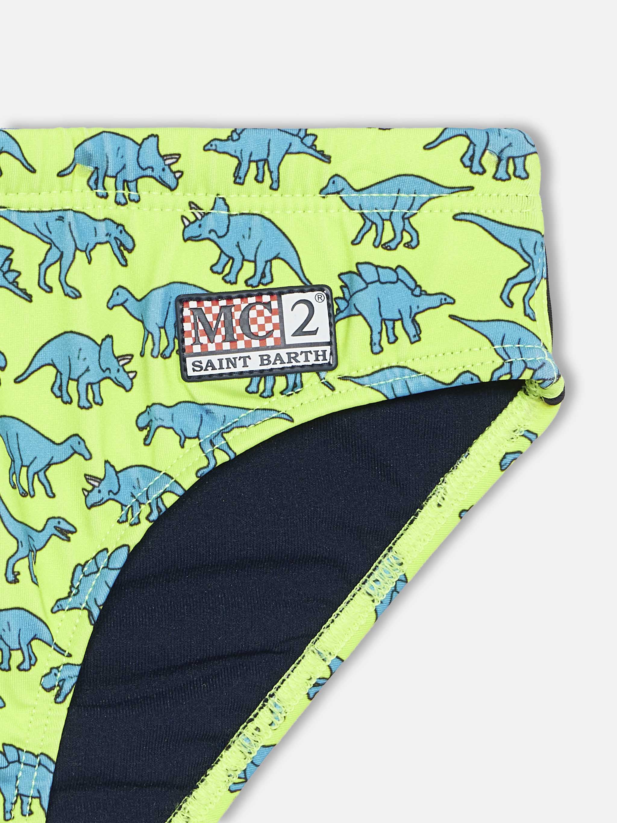 Boy swim briefs Billy with dinosaur print - Image 3