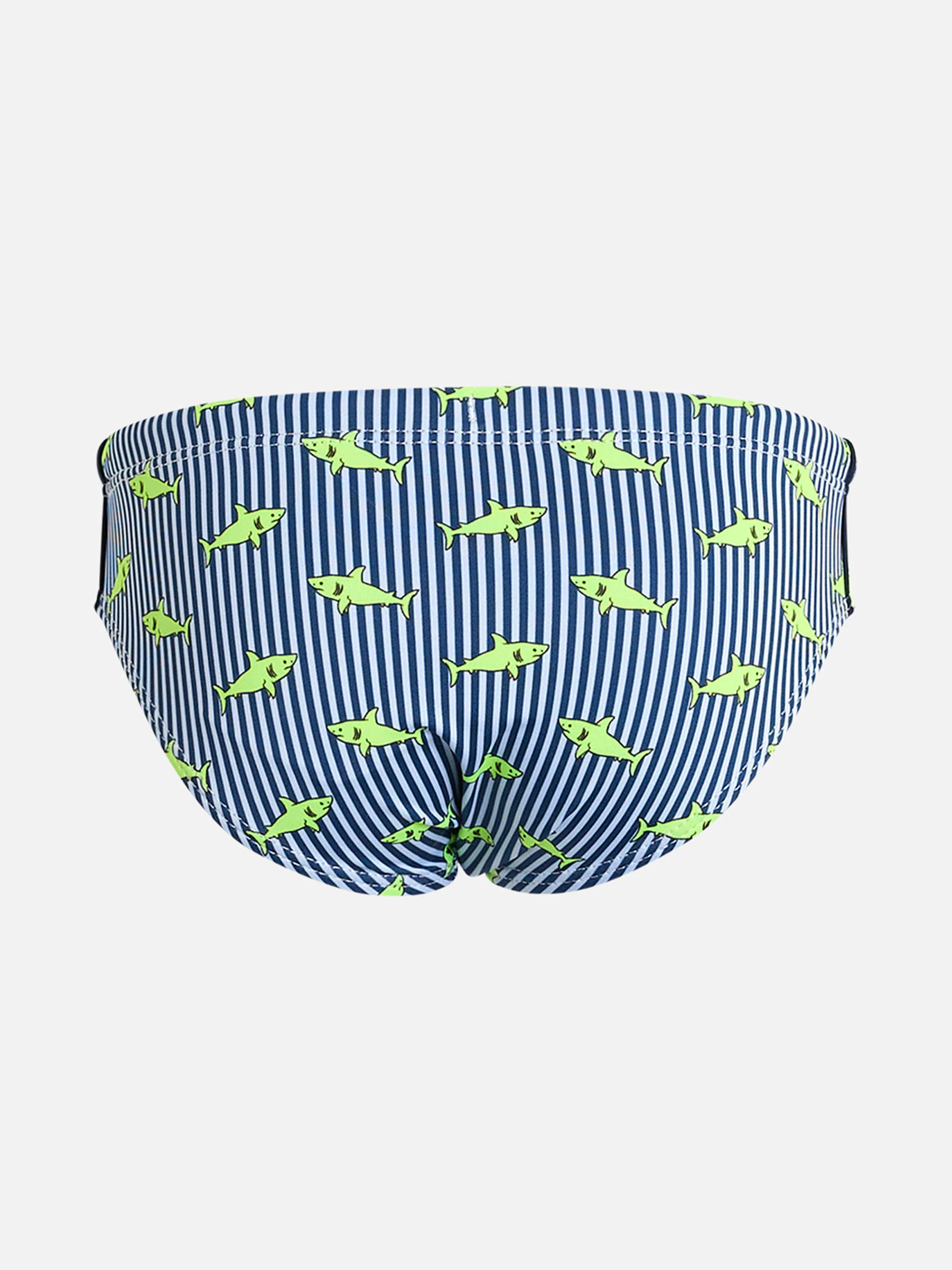 Boy swim briefs Billy with sharks print - Image 2