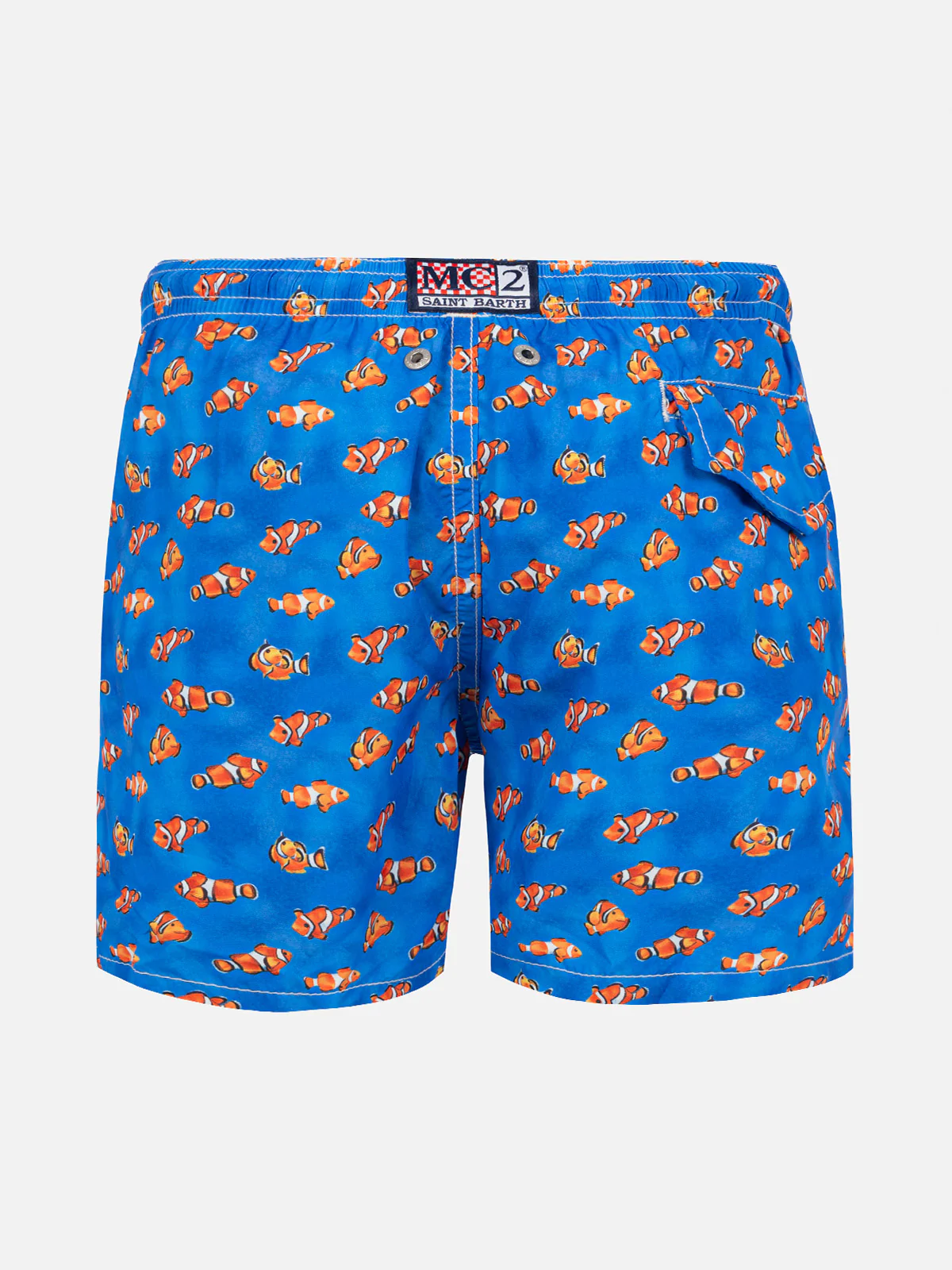Boy light fabric swim shorts with clownfish print - Image 2