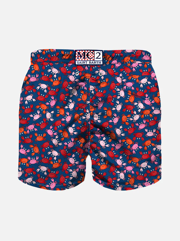 Boy swim shorts with crab print - Image 2