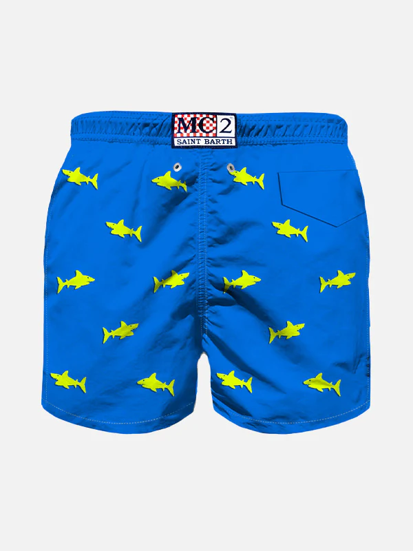 Boy swim shorts with embroidery - Image 2