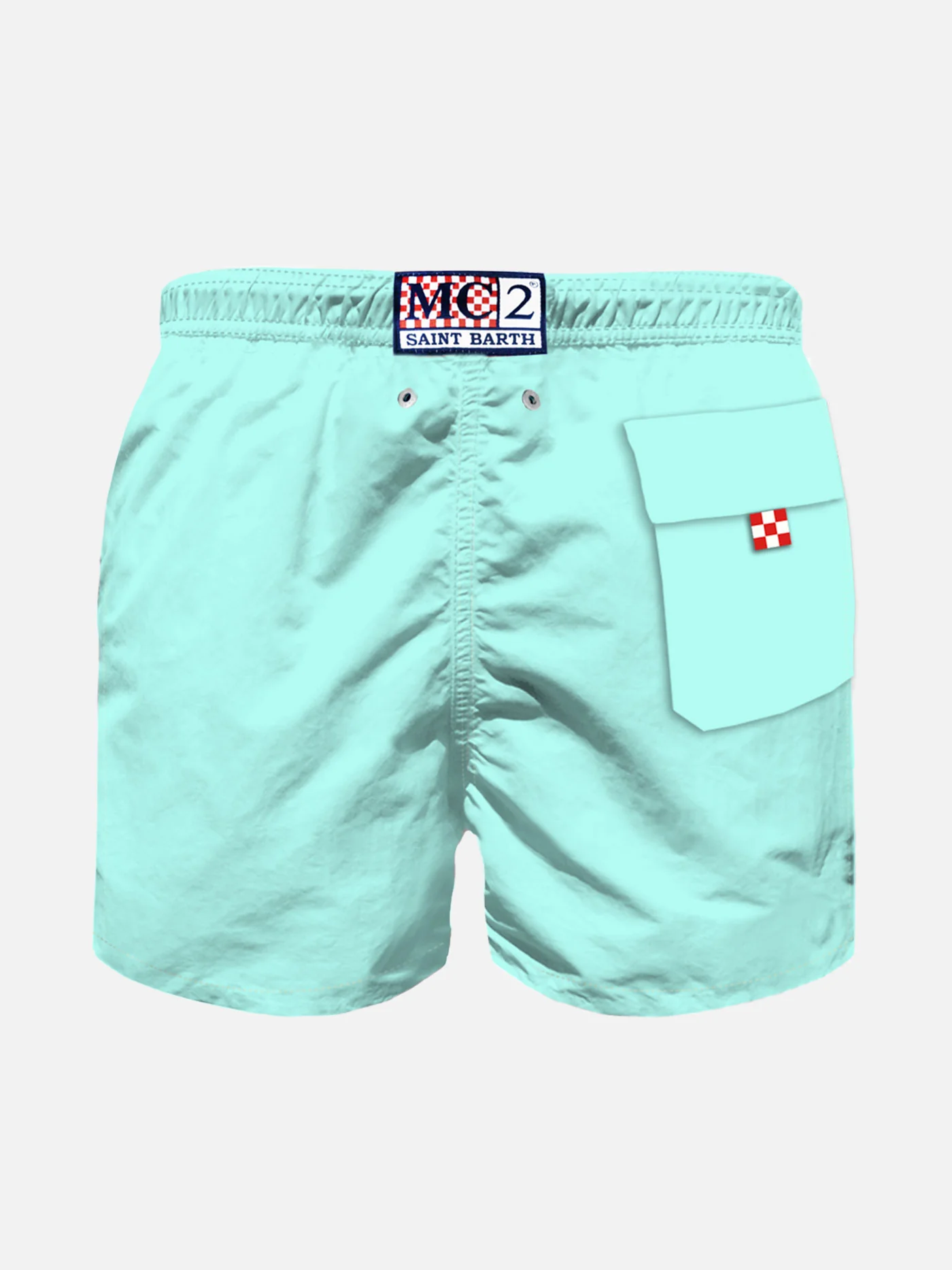 Boy swim shorts with Faccio un mare di guai! embroidery - Image 2